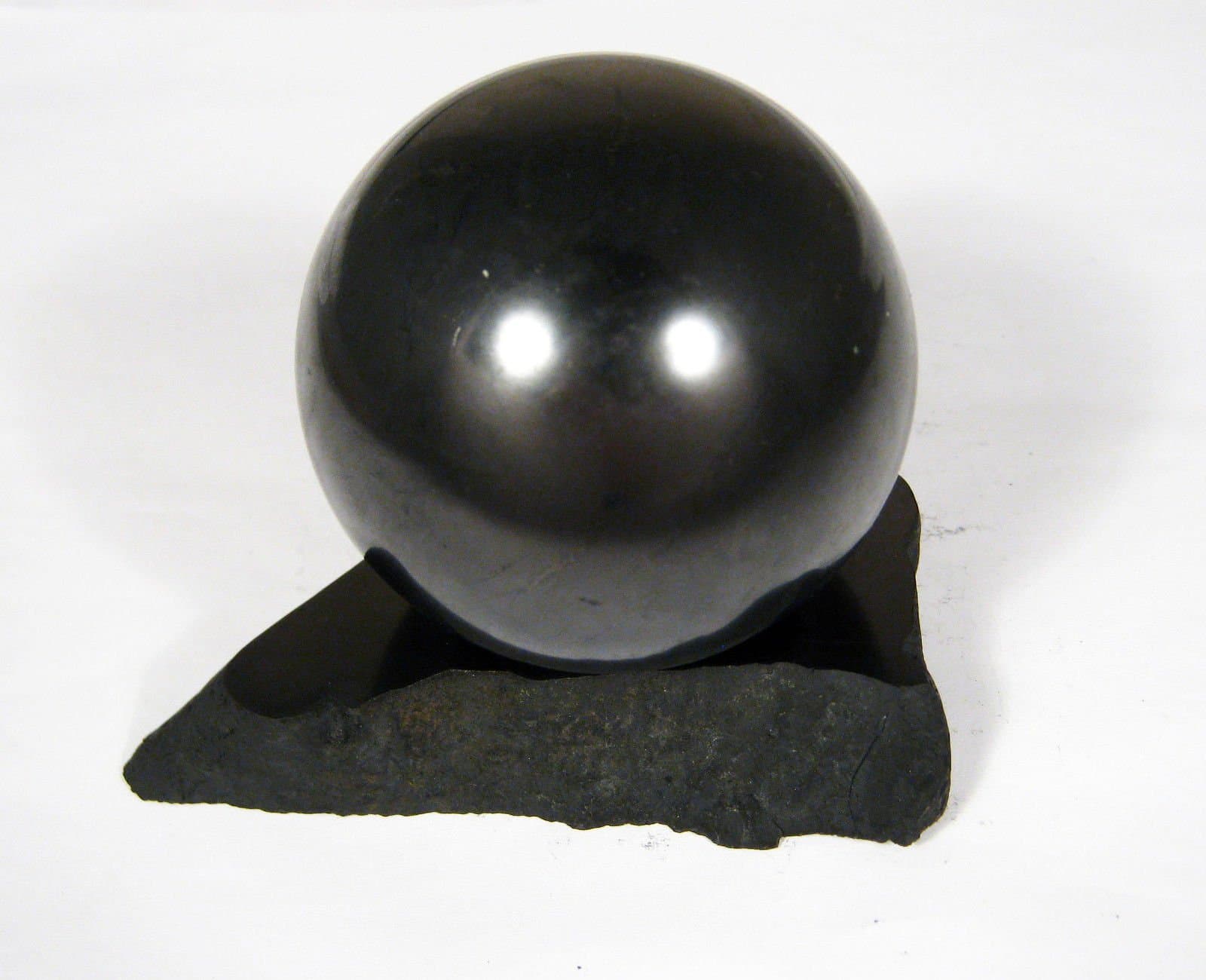 SHUNGITE SPHERE THE STONE OF LIFE- 80MM Polished ...