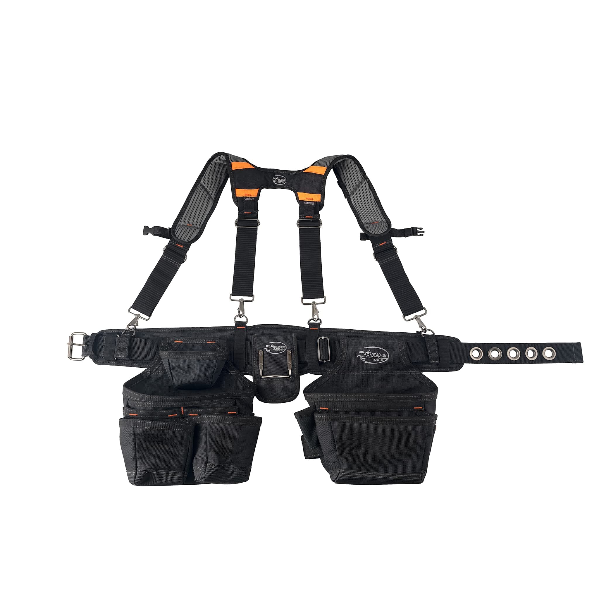 Tools - 1680 Denier Poly Carpenter’s Tool Belt with Suspenders (HDP400945) , Black
