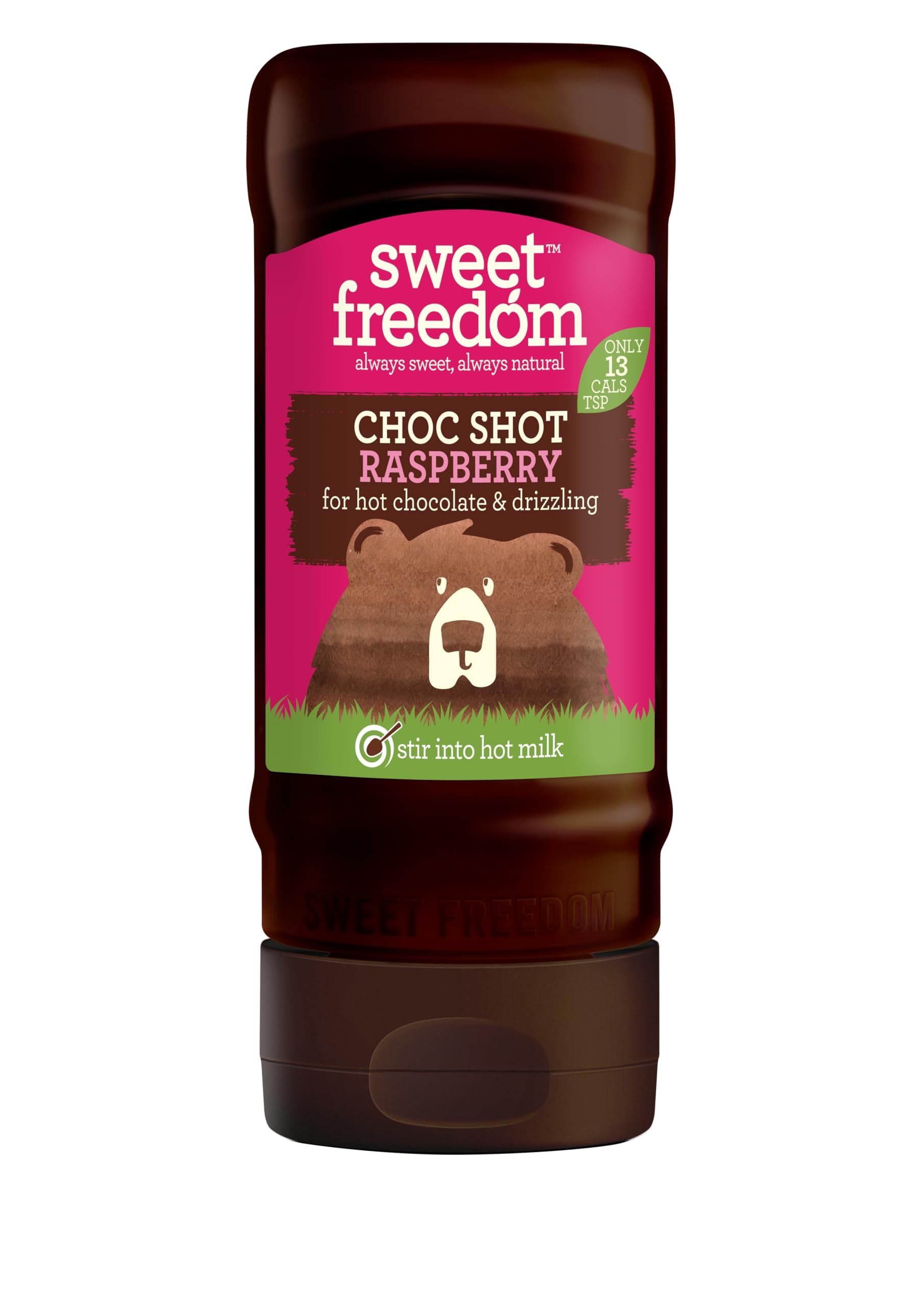 CHOC SHOT Raspberry - 320 g | Natural Great Taste With Sweetness Derived from Fruit | Ideal for Coffee Baking & Dessert | No Preservatives or Allergens | Vegan | Only 13 Cal Per Teaspoon