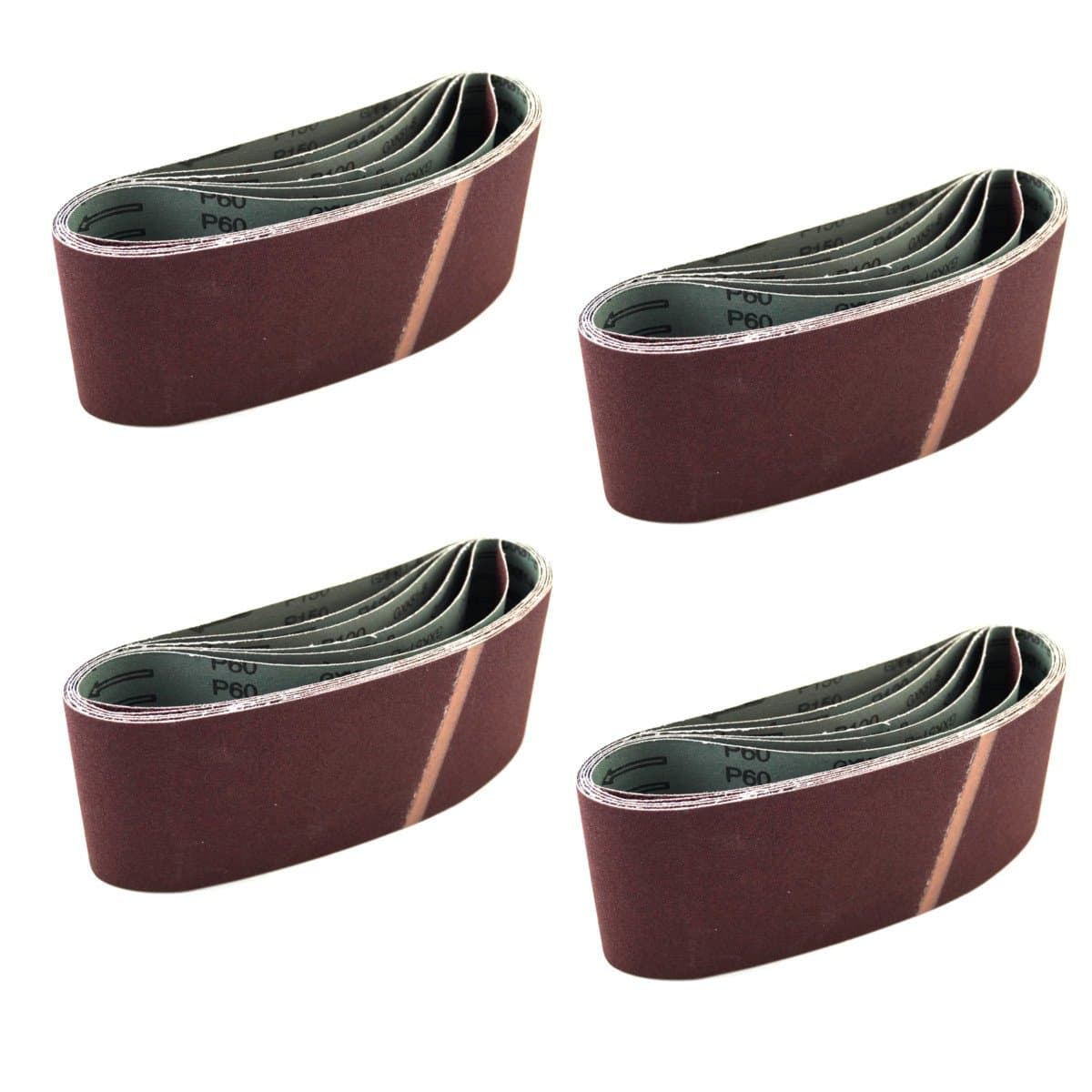 24 x Tape Sandpaper Sanding Belt Sander Sanding Belt 100 x 610 mm Grit 40/60/80/100/120/150