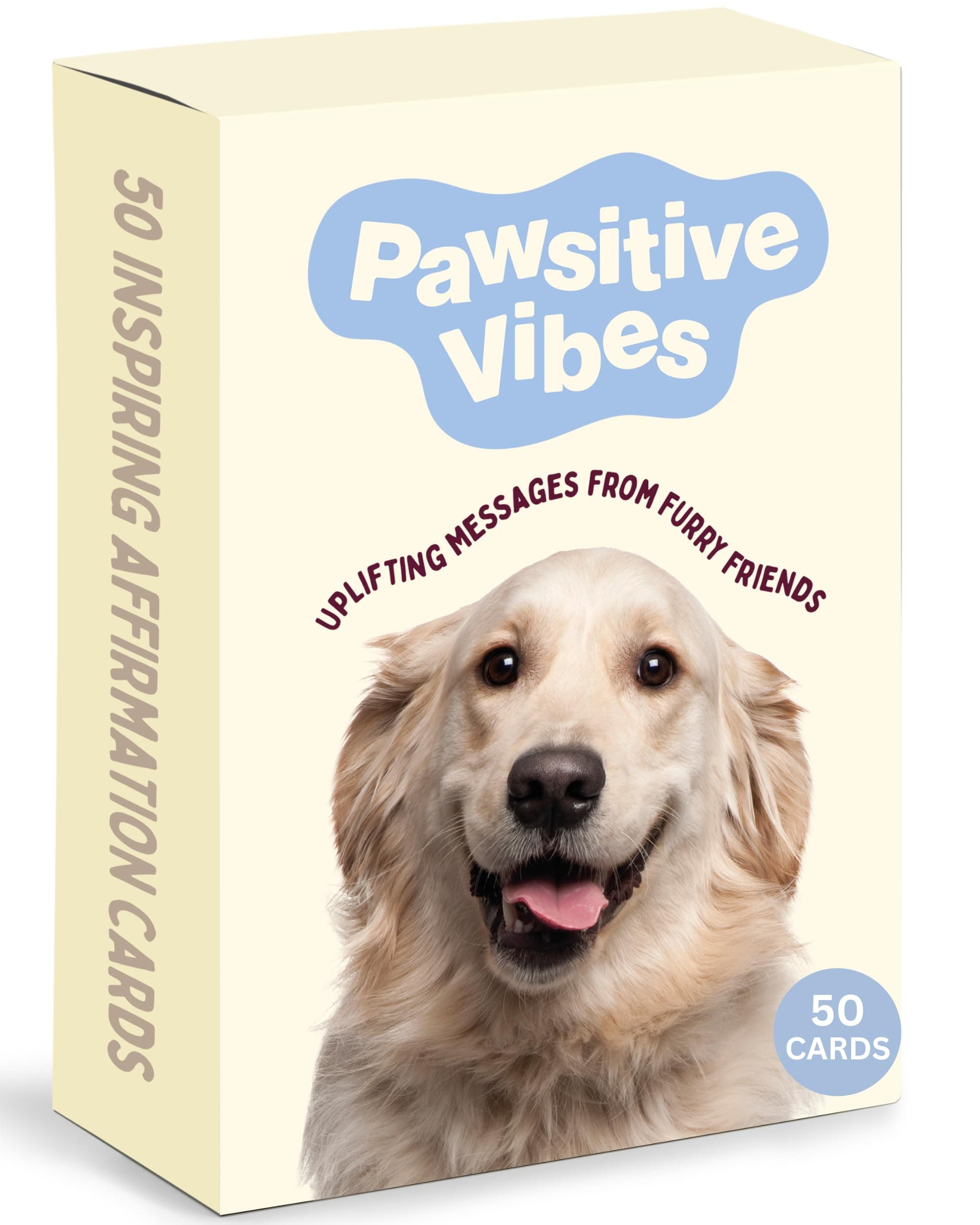 50 Positive Affirmation Cards for Stress & Anxiety Relief with Proven Self Care Techniques for Dog Lovers | Inspirational Dog Mom Gifts for Women for Birthday, Christmas, Cheer Up, Motivation
