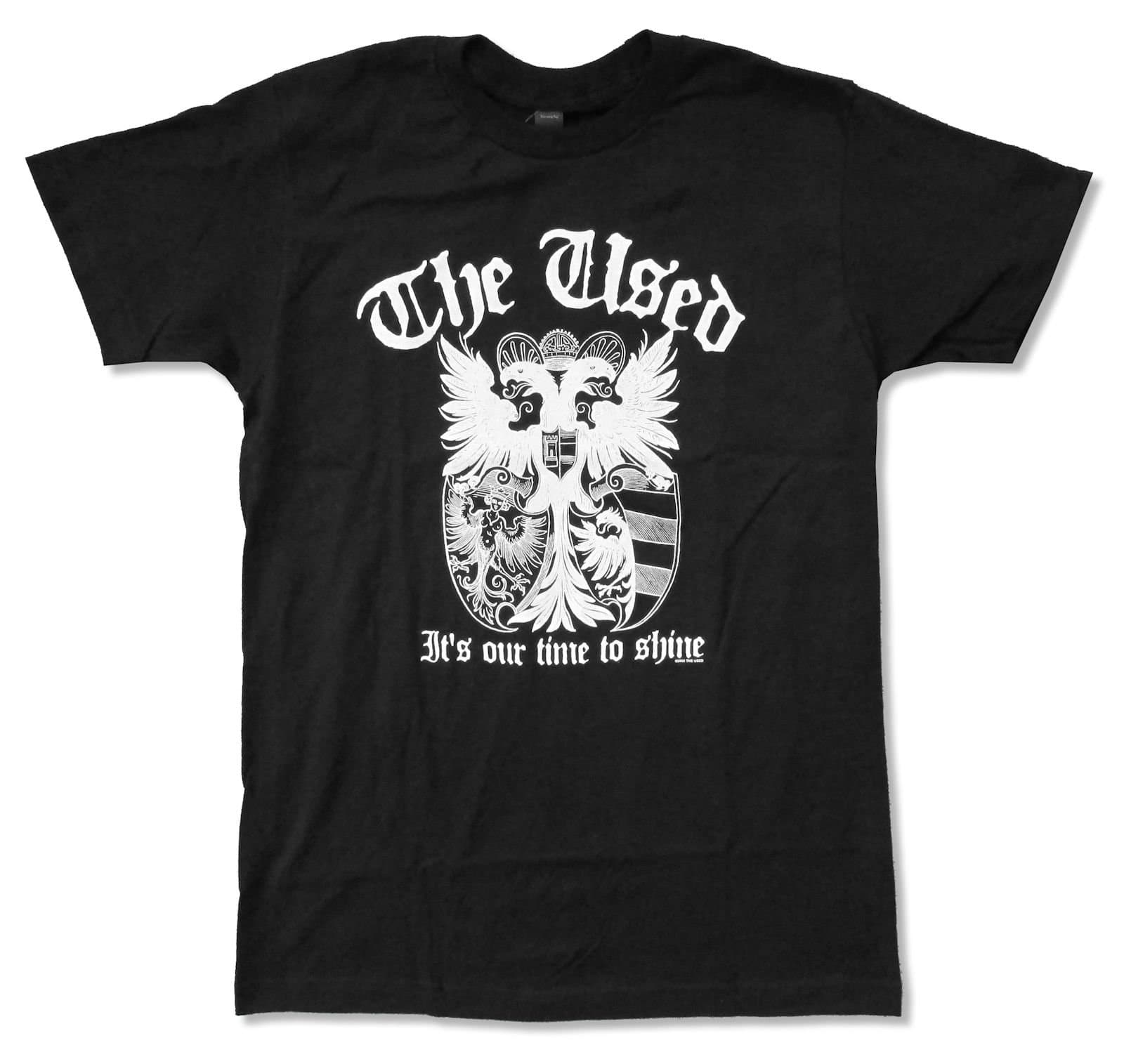 Adult The Used "Crest" It's Our Time To Shine Black T-Shirt (X-Large)