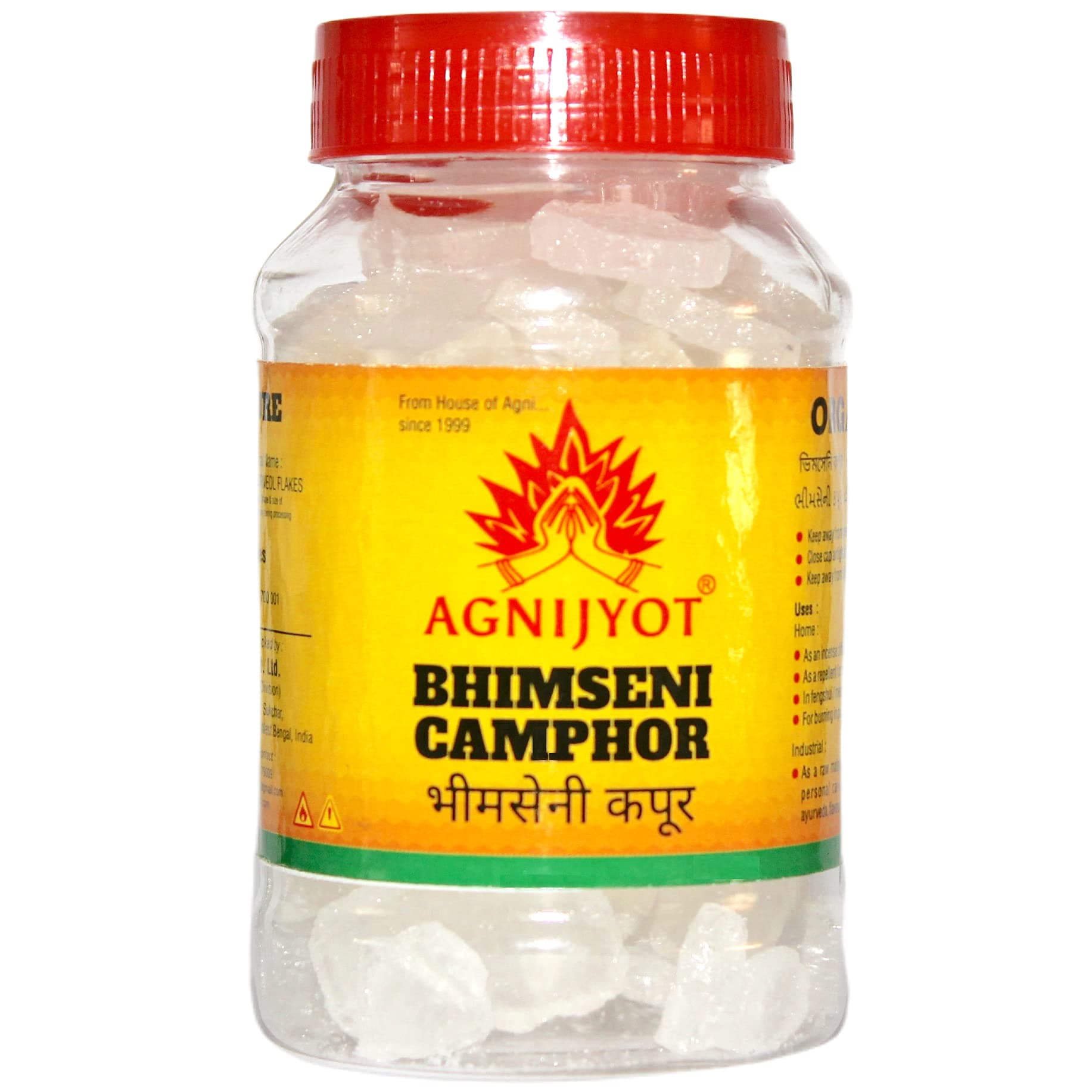 Bhimseni Camphor Kapoor, Organic Camphor, Diffuser Camphor 1kg Pack (50 gm x Pack of 20)