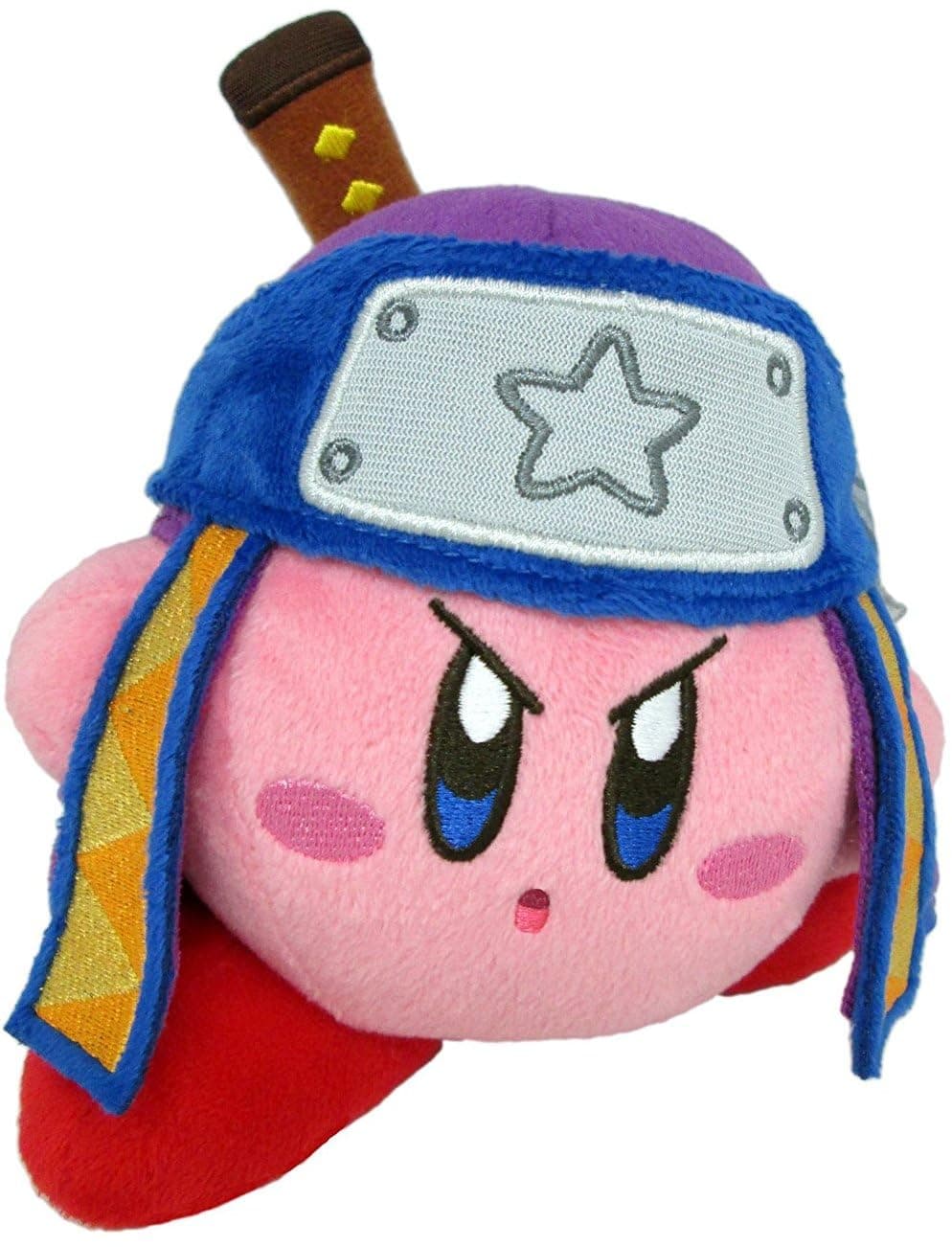 Kirby's Adventure All Star Collection Kirby Ninja Stuffed Plush, 5", Multi-Colored (1628)