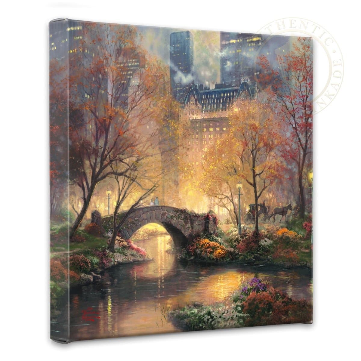 Thomas Kinkade Central Park Fall Gallery Wrap Canvas
