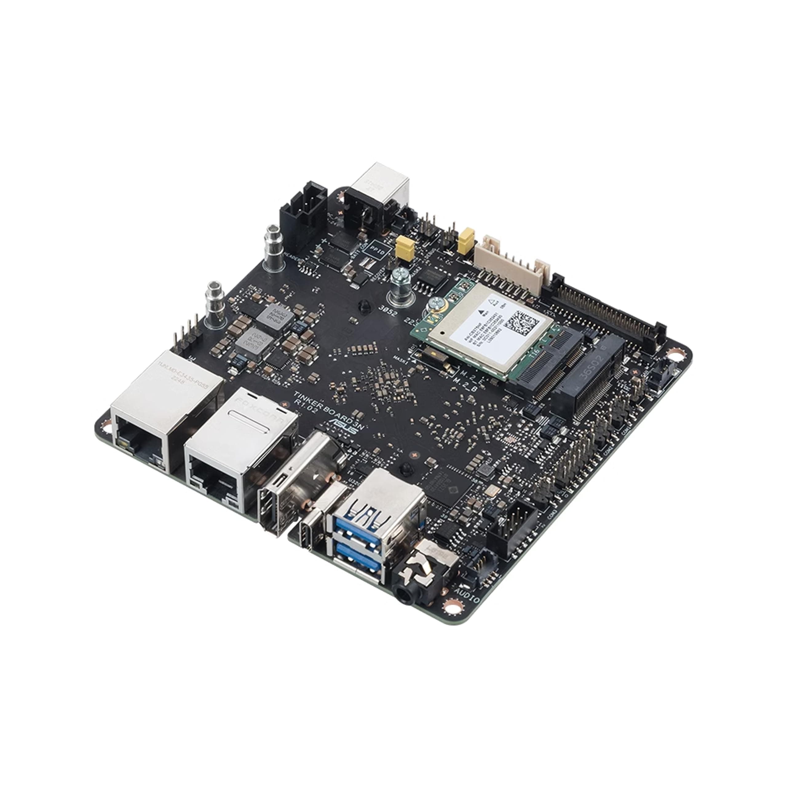 Tinker Board 3N Rockchip RK3568 Processor LPDDR4 Single Board Computers Support Debian/Android/Yocto,WIFI6 and PoE (3N)