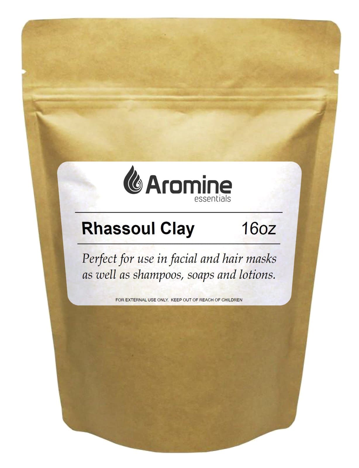 Rhassoul Clay Powder 16oz Moroccan Ghassoul Clay Mask, Nourishing, Unisex, Skin Treatment Mask