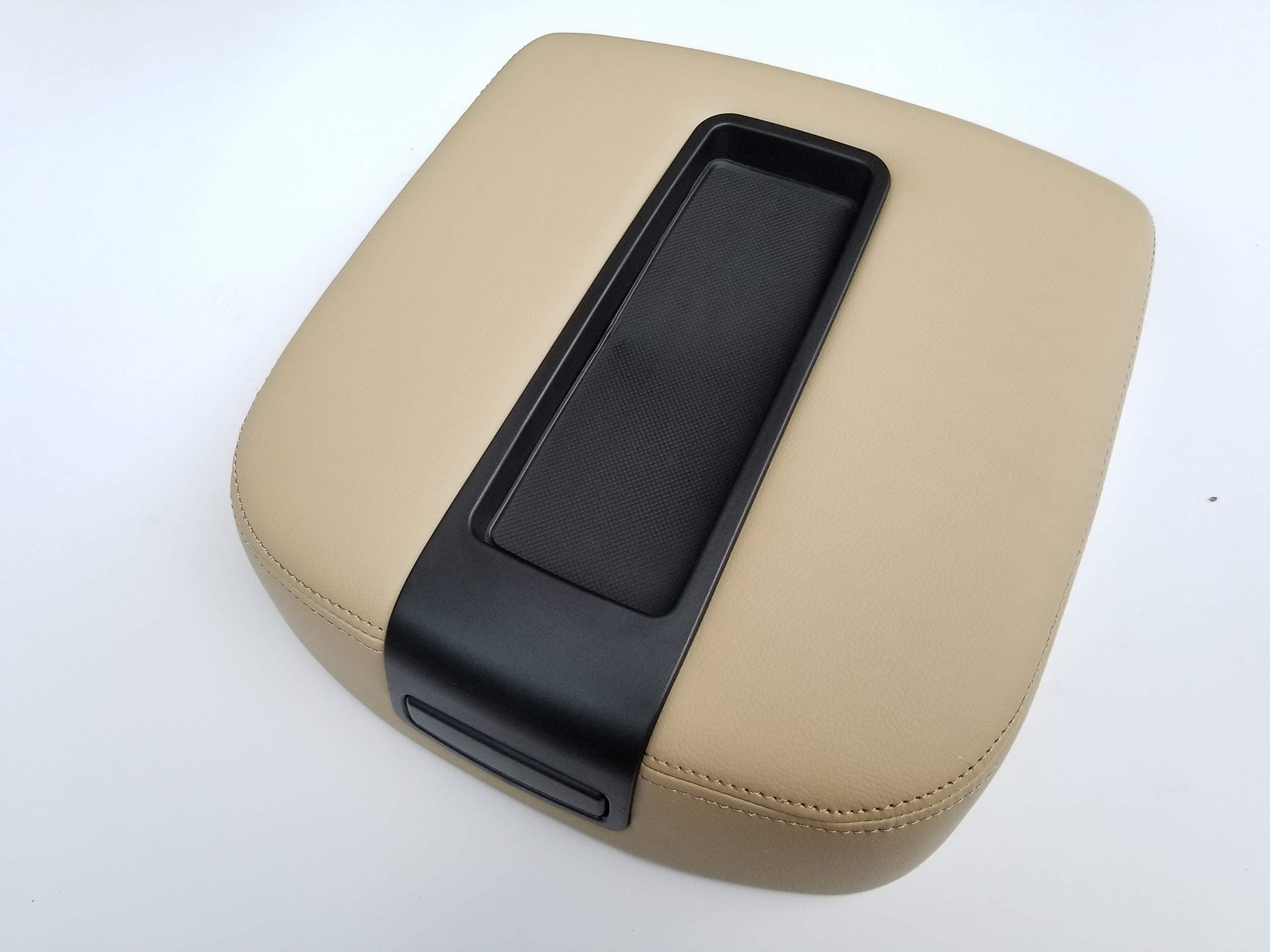 Center Console Armrest Lid Cover for Tahoe, Suburban, Escalade 07-13 (Not just The Leather Part.The Whole armrest Cover is Included … (Beige)