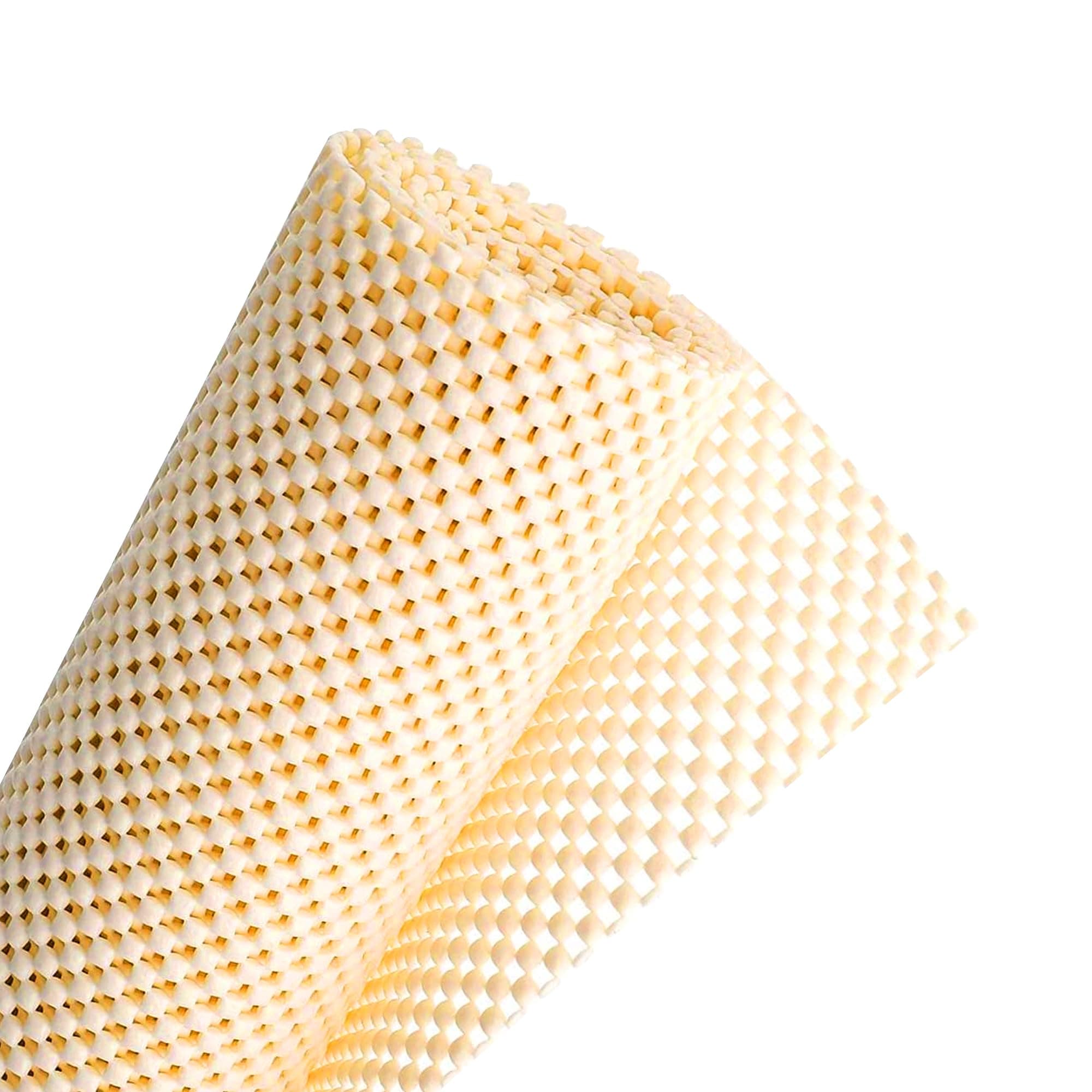 Multi-Use Non-Slip Mat: 120cm x 30cm - Keep Items Secure at Home, Office, Cars, and Caravans while Protecting Furniture (Cream/White)