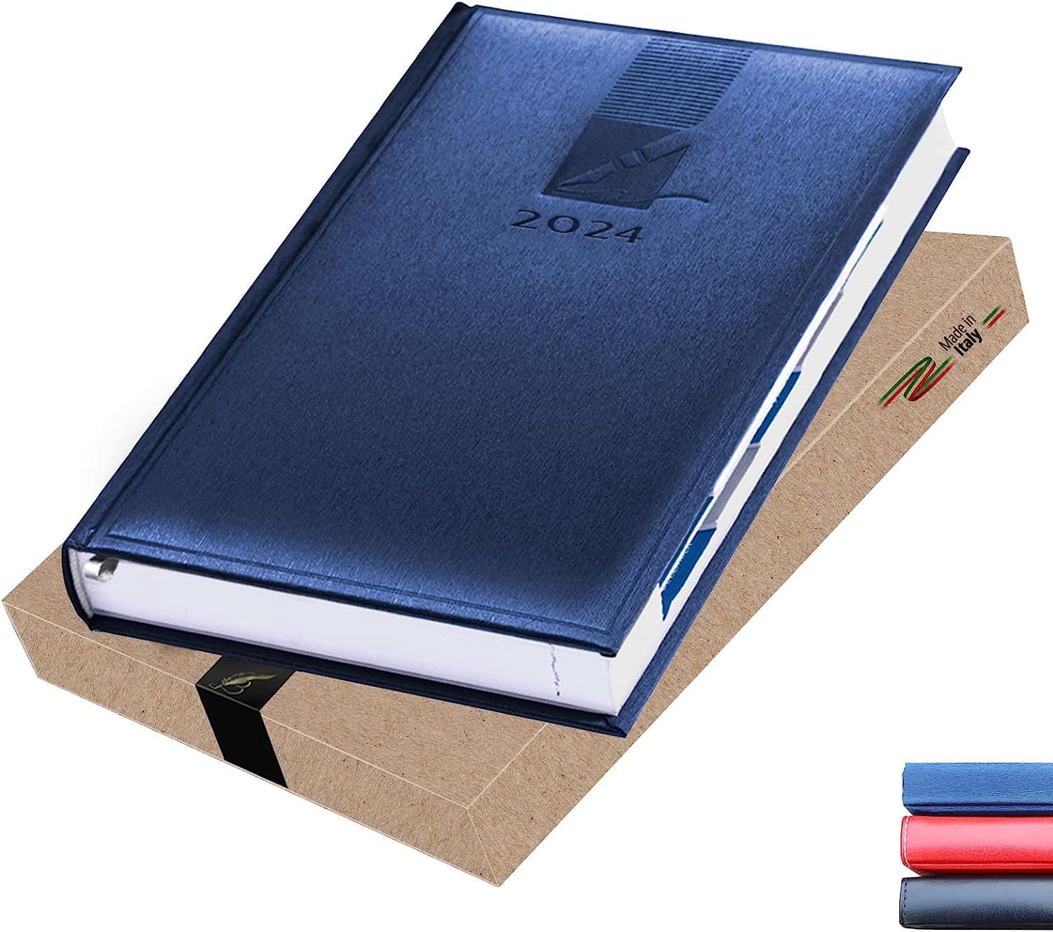 Daily Planner 2024 Page a Day - A5 Day Planner 2024, Daily Hourly Planner 2024, 365 Day Journal Planner with Monthly Tabs and Calendars, Agenda 2024 Daily Planner for Women Men, Jan - Dec 2024 Diary