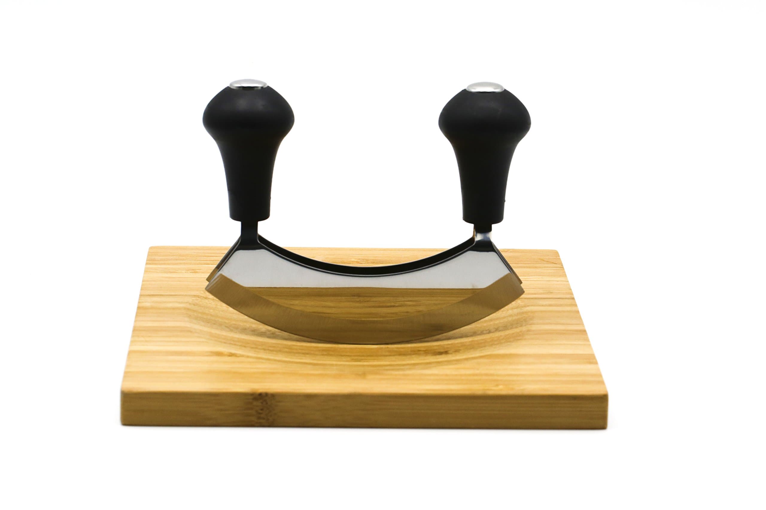 Herb Chopper Knife (Mezzaluna) + Chopboard Set