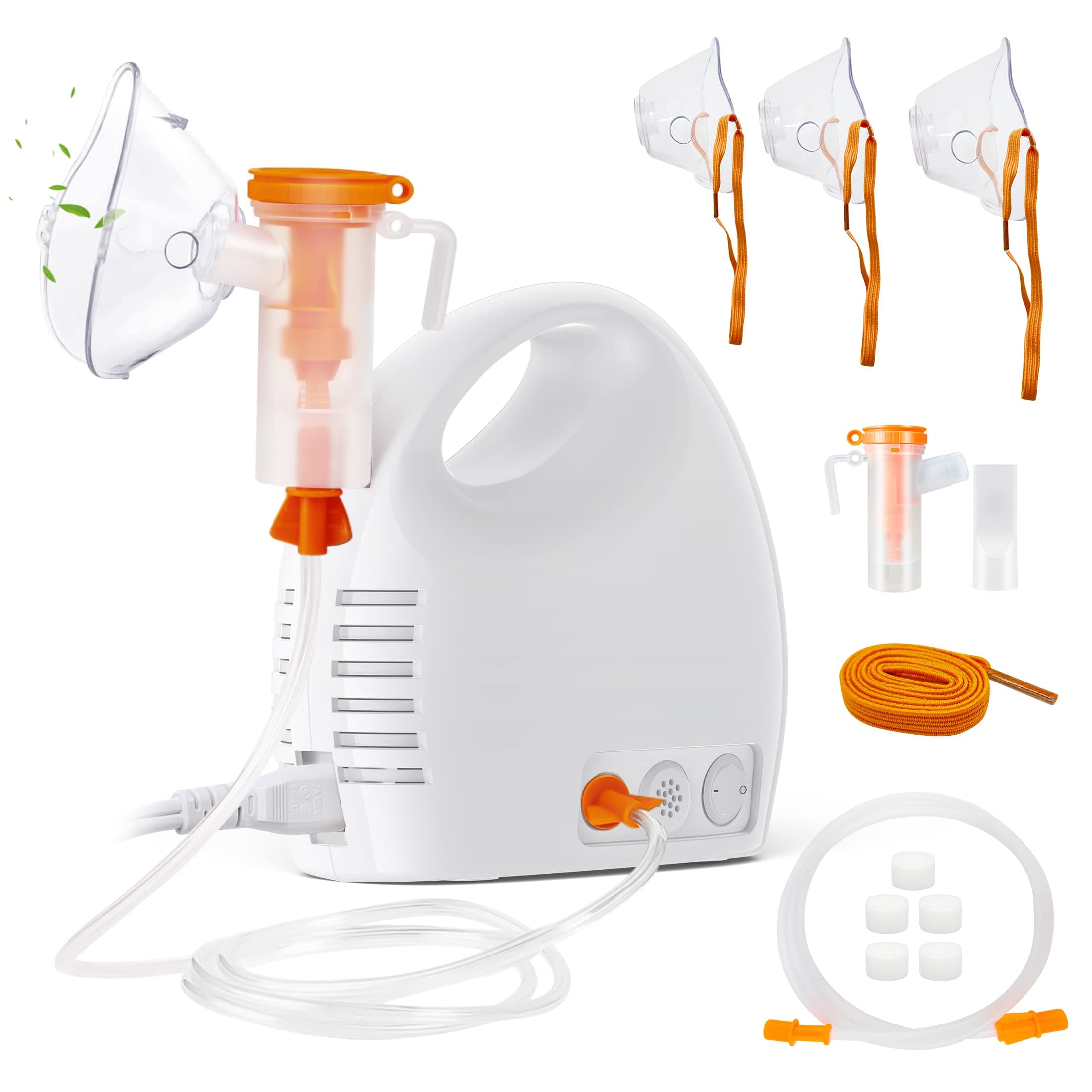 Nebulizer Machine for Adults and Kids, Jet Nebulizer Machine - Portable Nebulizer with Mouthpiece, Masks, Tubing Mist for Travel and Home Use