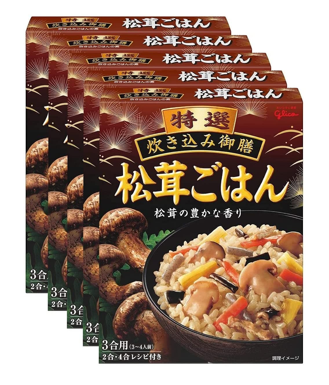 and Ezaki Glico specialties cooked Gozen matsutake mushroom rice 228g ~ 5 pieces