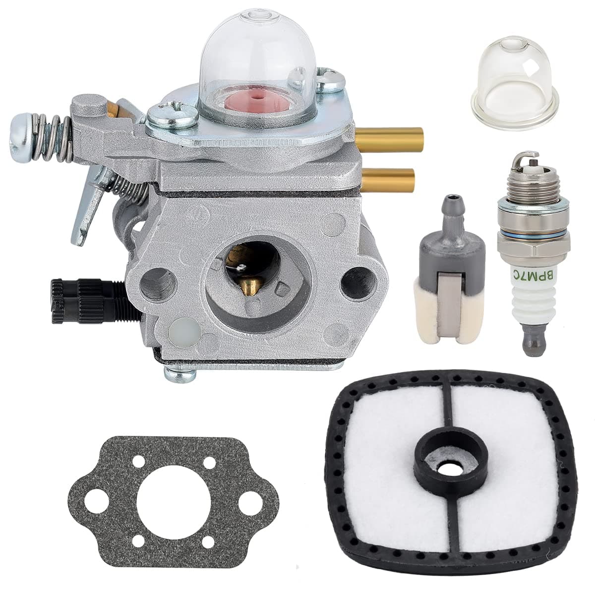 Carburetor for C1U-K52 C1U-K45 Echo HC-1500 HC-1600 HC-1800 HC-2000 HC-2400 HC-2410 SRM-2100 SRM-2110 GT-2000 GT-2000R PAS2000 PAS-2100 SRM-2410 PP-1200 Trimmer with Filter Fuel Kit