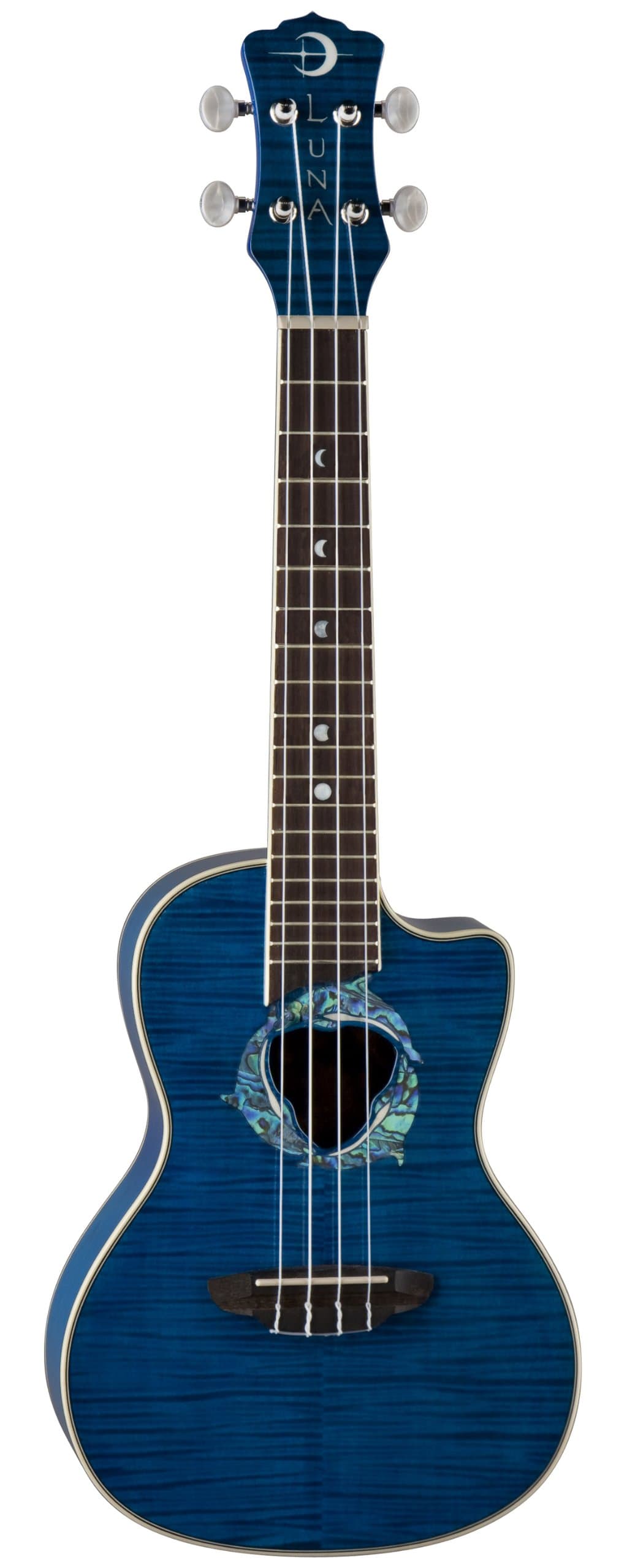 Fauna Series Dolphin Quilted Maple Concert Ukulele