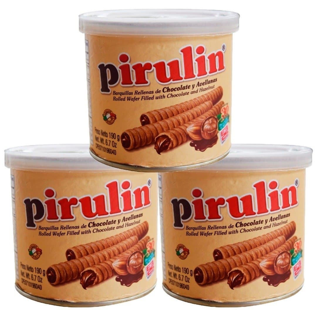 Pirulin Wafer Filled with Hazelnut and Chocolate (3 Pack/190 gr)