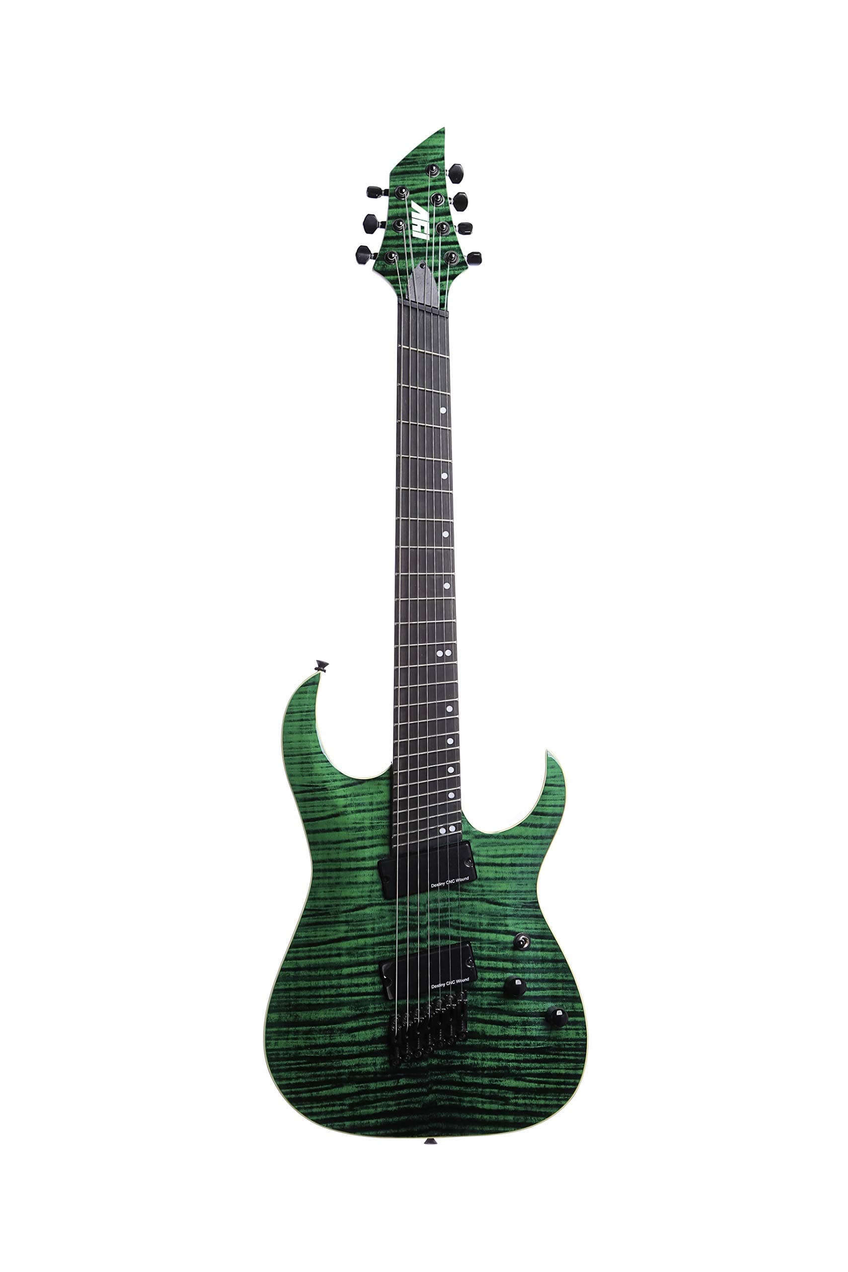 ISFF7U-450 Fanfret Electric Guitar Trans Green
