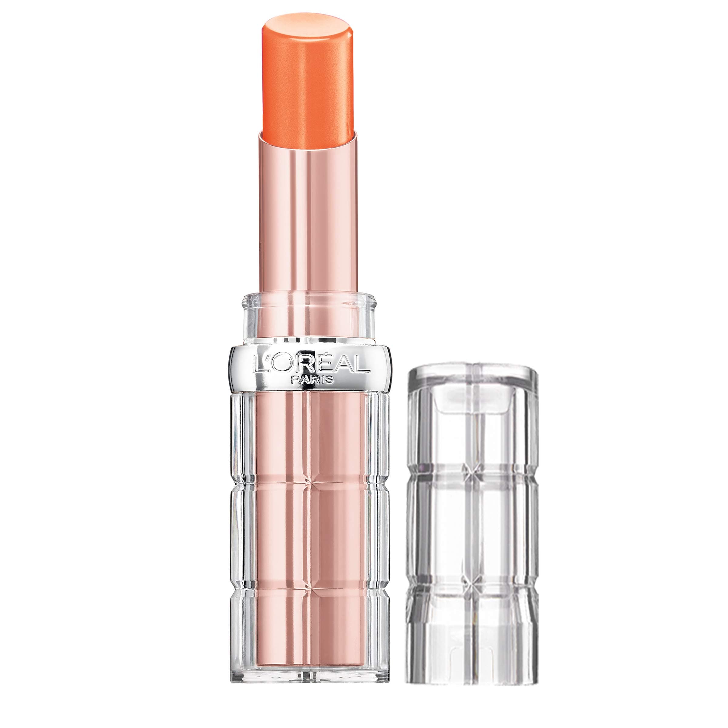 L’Oréal Paris L'Oreal (Nectarine Plump) - Makeup Colour Riche Plump & Shine Lipstick, for Glossy, Radiant, Visibly Fuller Lips with an All-Day Moisturised Feel, Nectarine Plump, 5ml