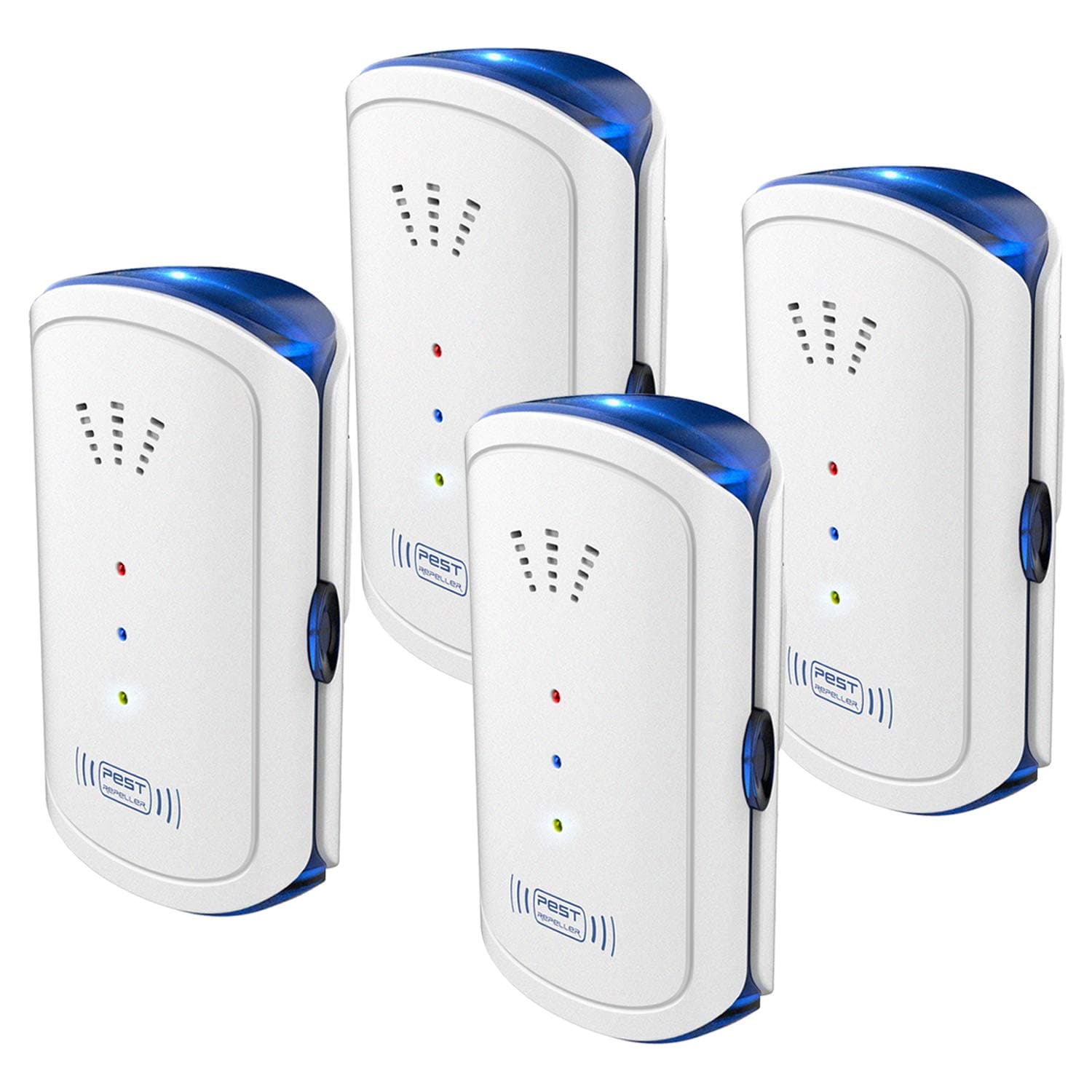 QQB Ultrasonic Pest Repellent - Electronic Pest Repeller Control Plug in for Insect Mice, Mouse, Bugs, Flea, Fly, Spiders, Mosquitoes, Roaches, Ants, 2021 Upgraded (4 Pack)