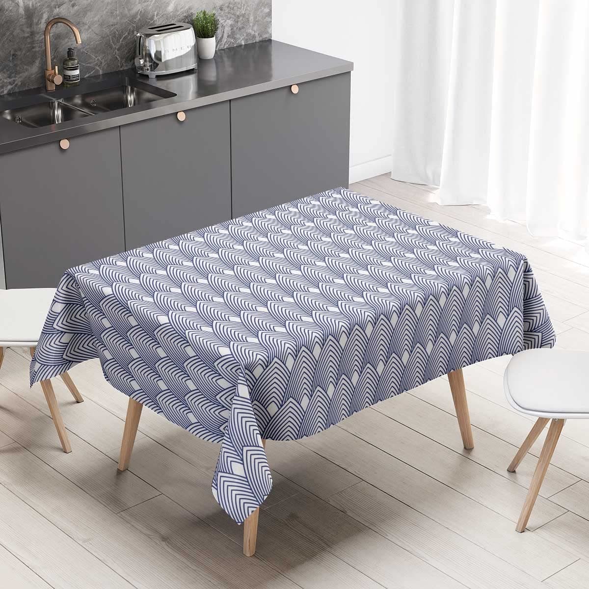 Dark Coffee Table Cloth Bluefall Decor Dust-Proof Wrinkle Resistant 52 X 70 Inch