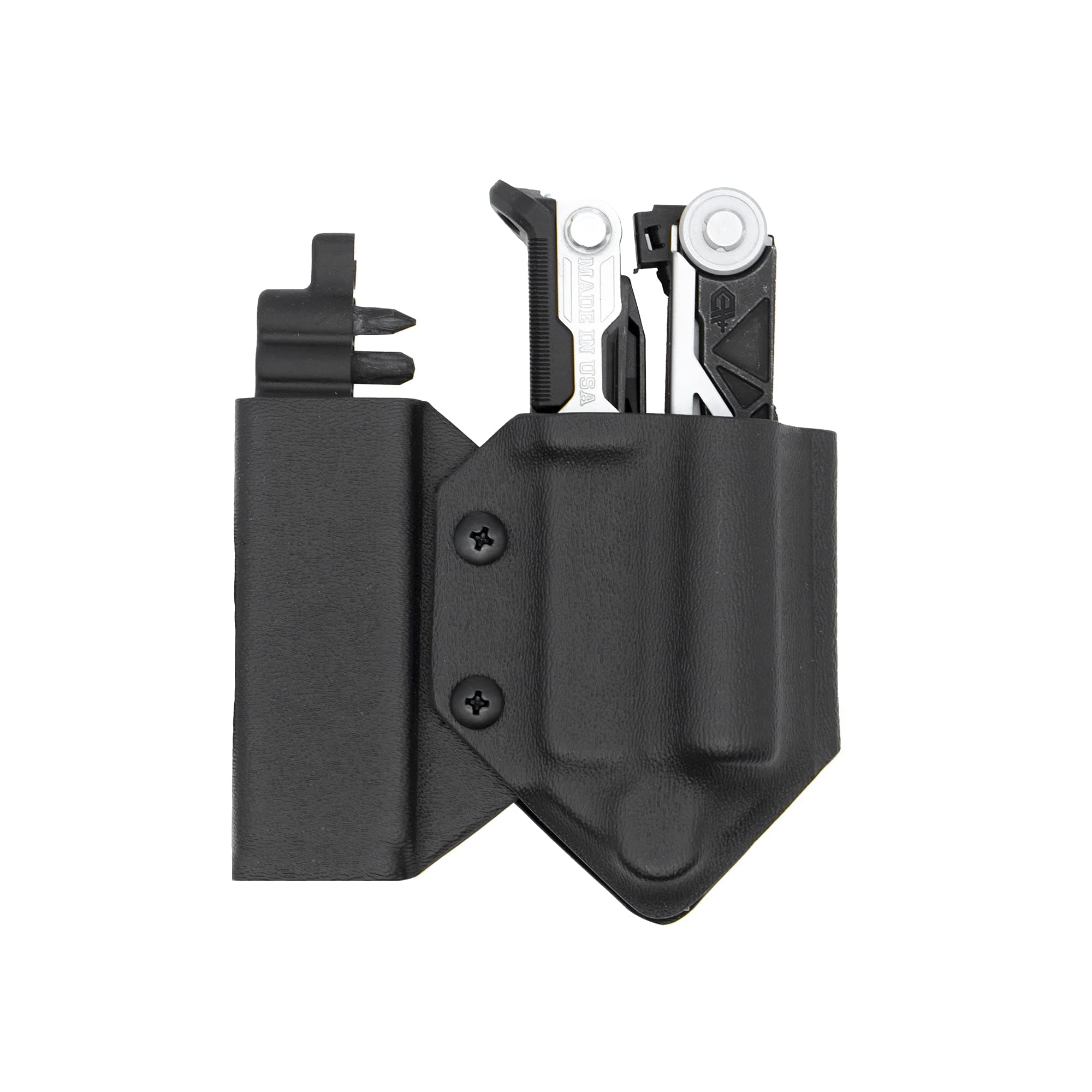Clip & CarryKydex Multitool Sheath for Gerber Center-Drive w/Optional Bit Sidecar Holder ~ Made in USA (Multi-Tool & Bits not Included) Multi Tool Holster