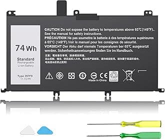 74WH 357F9 Laptop Battery Replacement for Dell Inspiron 15 7000 Gaming 15 7559 i7559 7557 i7557 5577 7567 5576 7566 INS15PD Series P65F P65F001 P57F P57F003 71JF4 071JF4 0GFJ6 0357F9