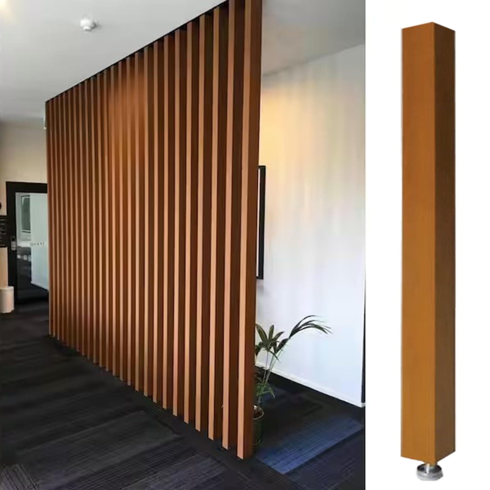 Room Divider Modern DIY Room Divider for Privacy Screen/Doorway/Studio Apartment, Square Wall Partition Floor to Ceiling Design, Easy to Install & Remove (Color : 1pc Height, Size : 110cm/43.3in/3