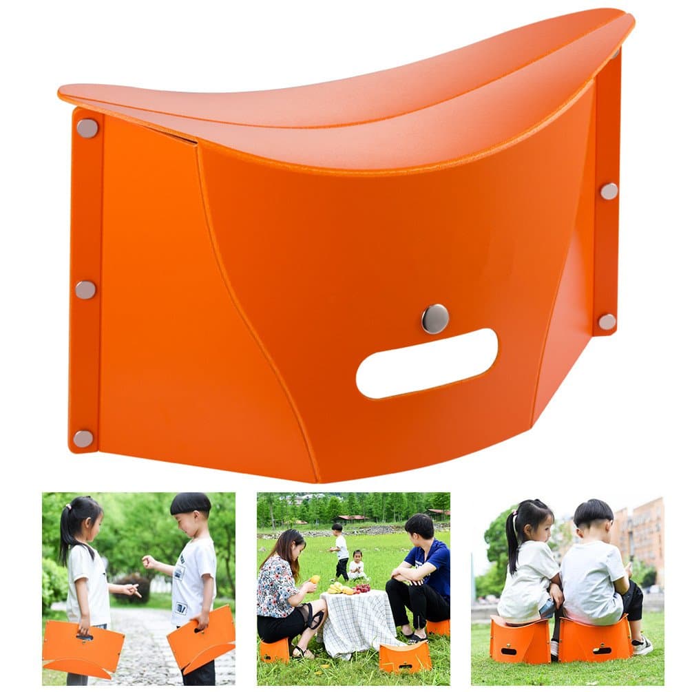 LEHKG Folding Slacker Chair, Portable Folding Stool, Ultralight Foldable Small Stool for Kids Adults Indoor/ Outdoor Camping.