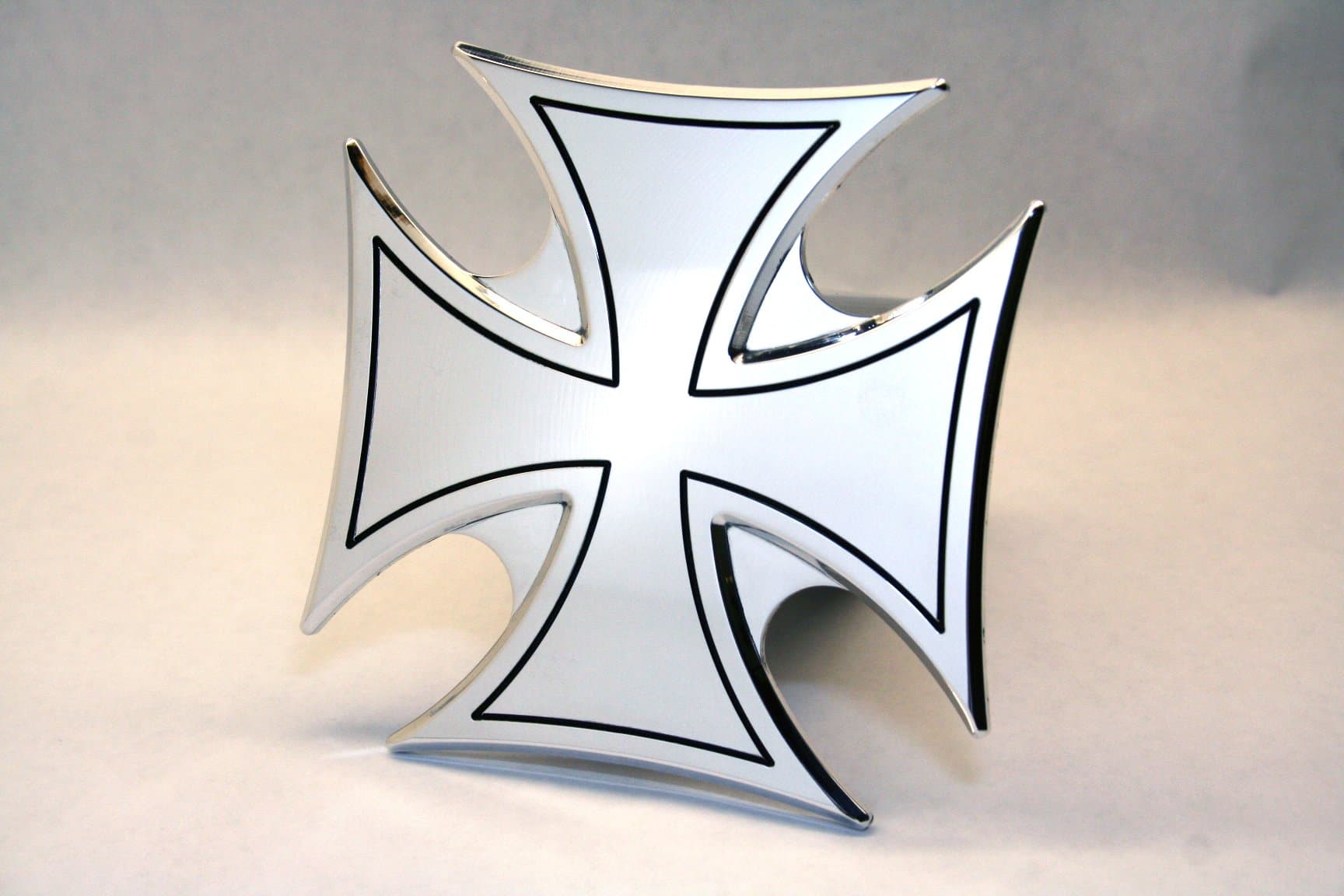 Trailer Hitch Cover Tow Plug Iron Cross Maltese Custom CNC Machined Aluminum 6061 Made in the USA