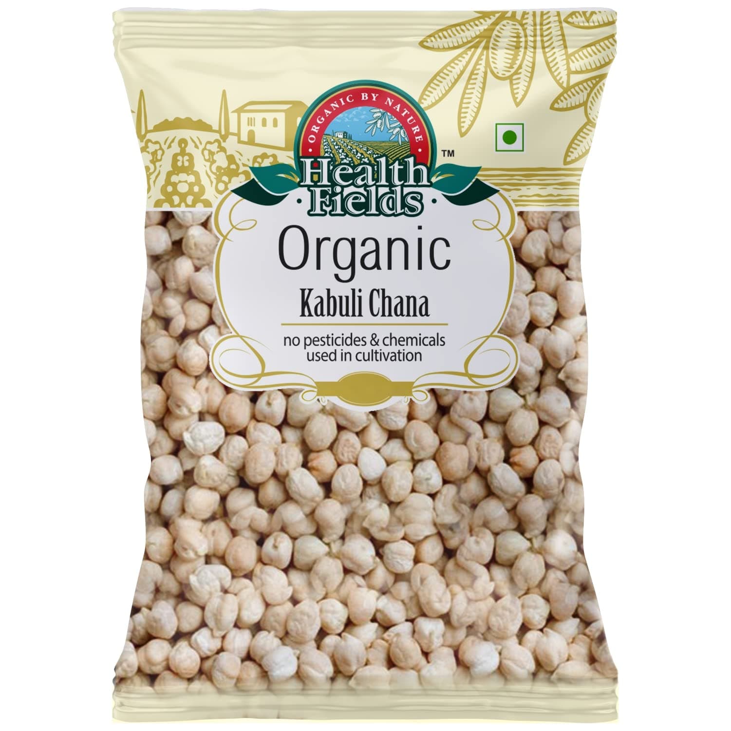 Health Fields Organic Kabuli Chana/Chickpeas - 1 KG