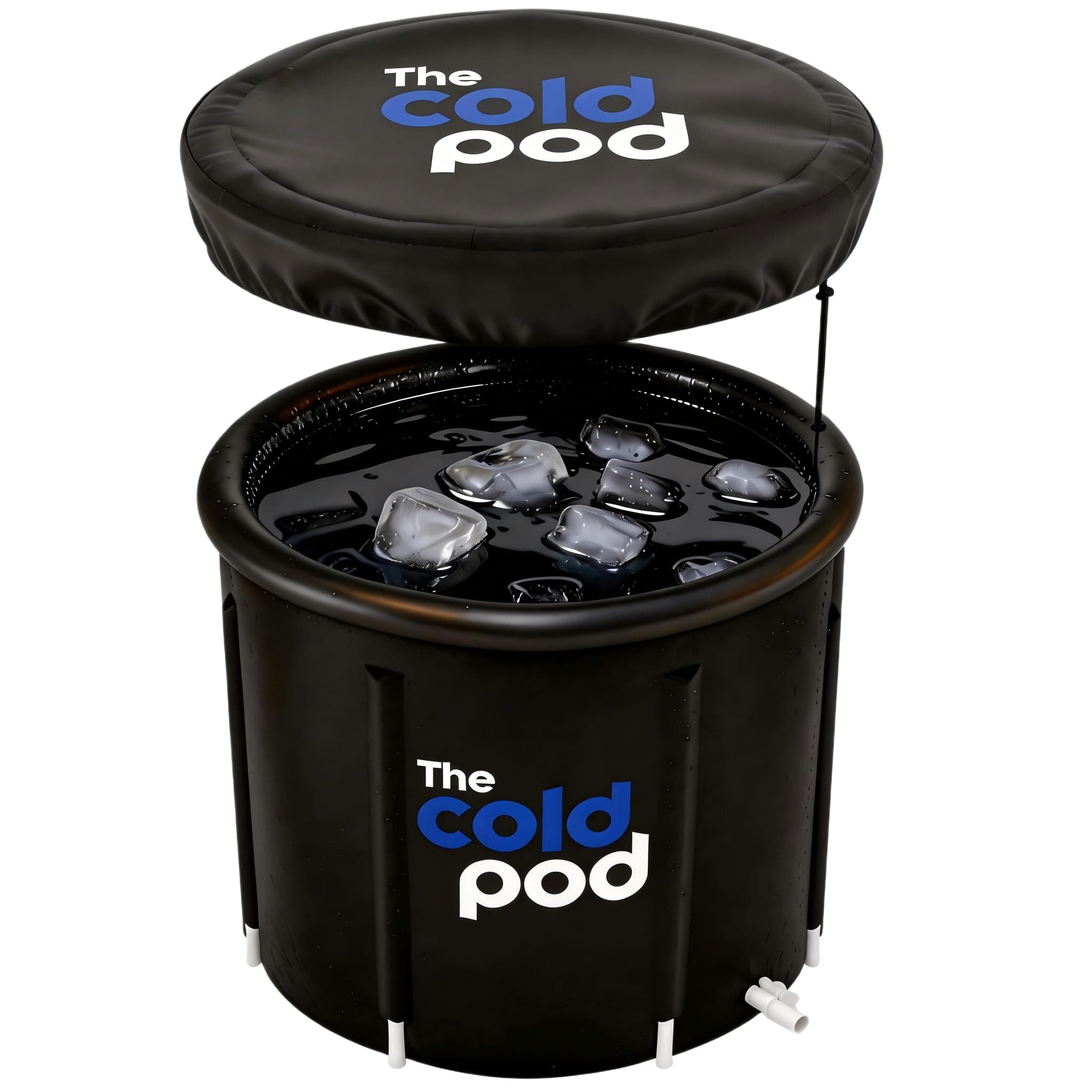 The Cold Pod Ice Bath Tub with Cover: 440L Cold Plunge Tub for Athletes,Wim Hof and Fitness Enthusiasts,Easy Install and Portable Ice Tub with Carry Bag for Indoor and Outdoor use