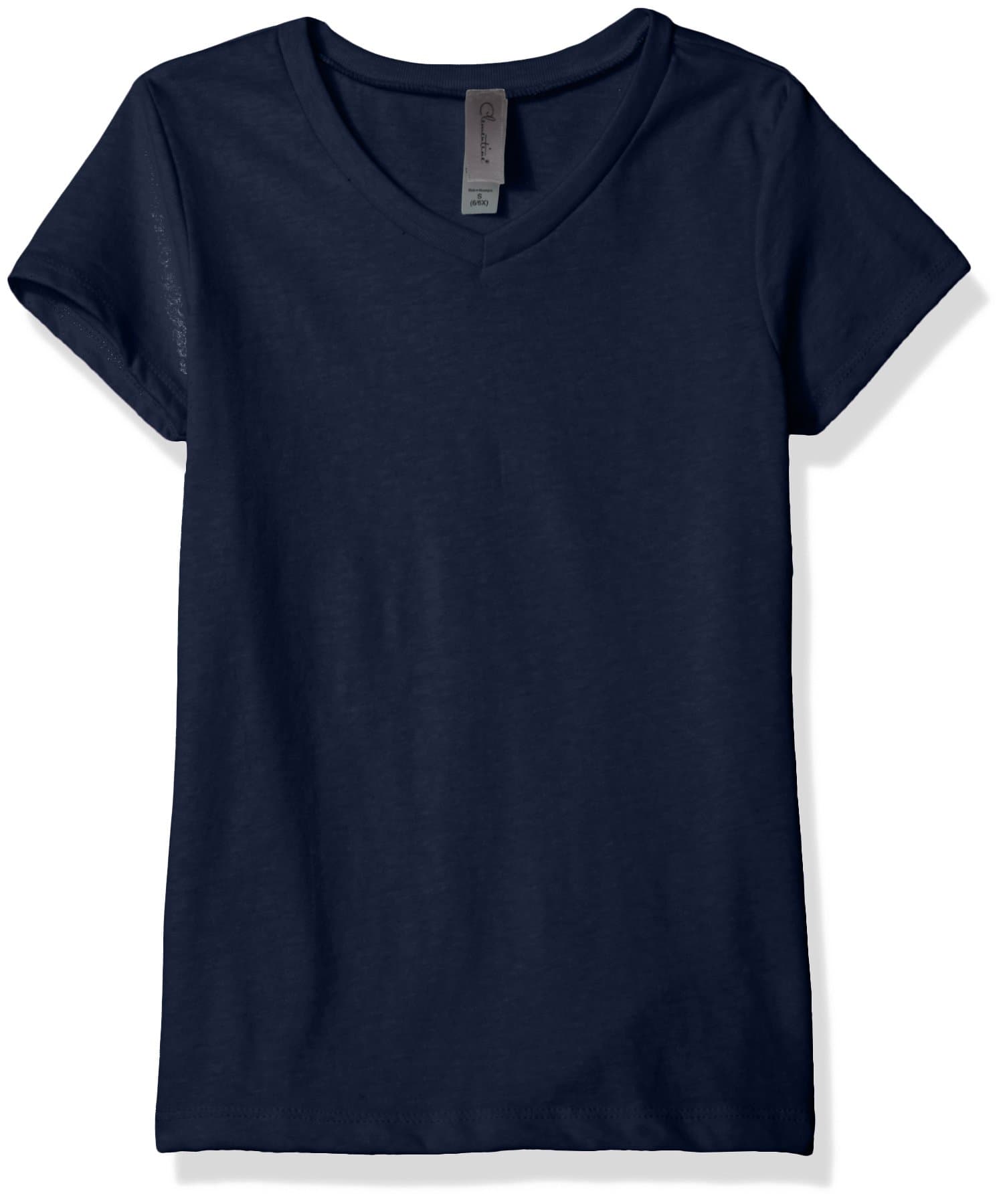 Clementine Apparelgirls Everyday V-neck Tee에브리데이 브이넥 티셔츠playera Con Cuello En V Para Uso Diario. T-Shirt