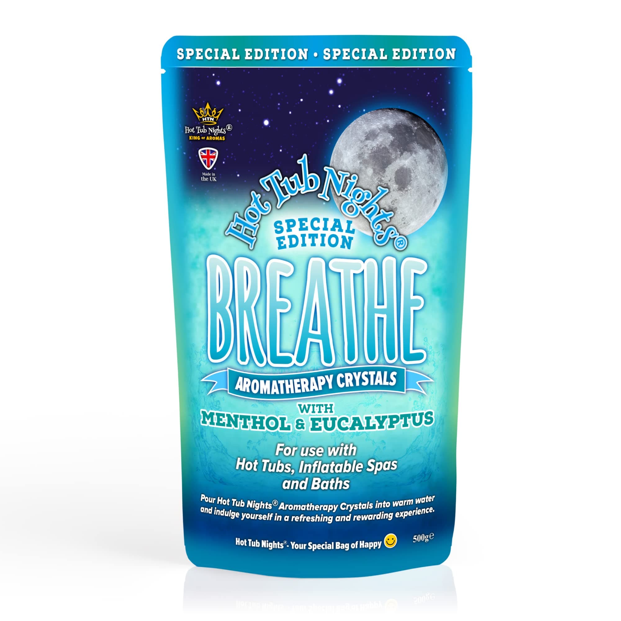 Special Edition (Breathe) with Menthol & Eucalyptus Aromatherapy Crystals Vegan 1x (500g)
