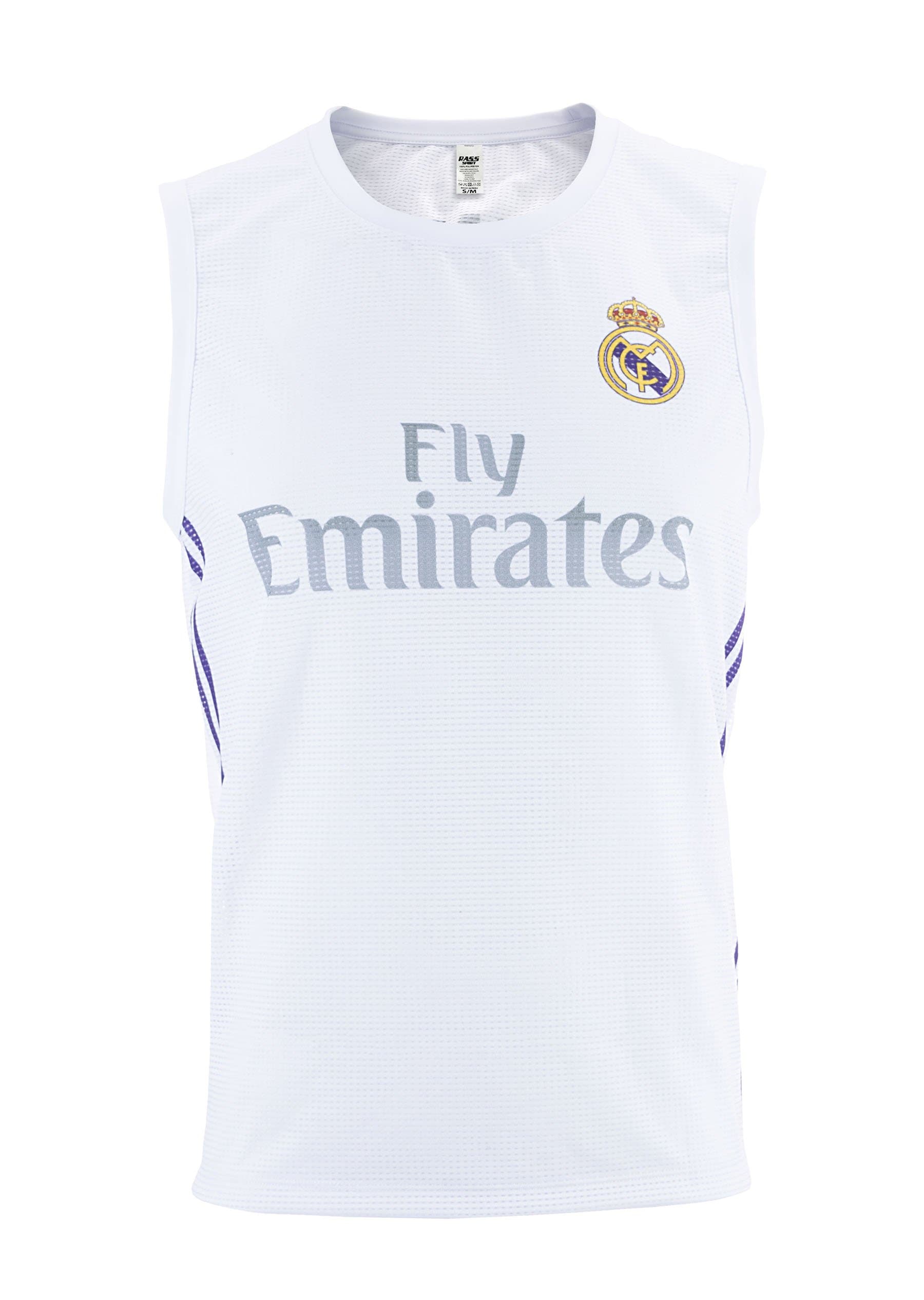 Rass Collection Real Madrid Sleeveless Training Soccer Jersey_MMW3376 (Large/Xlarge, White/Purple)