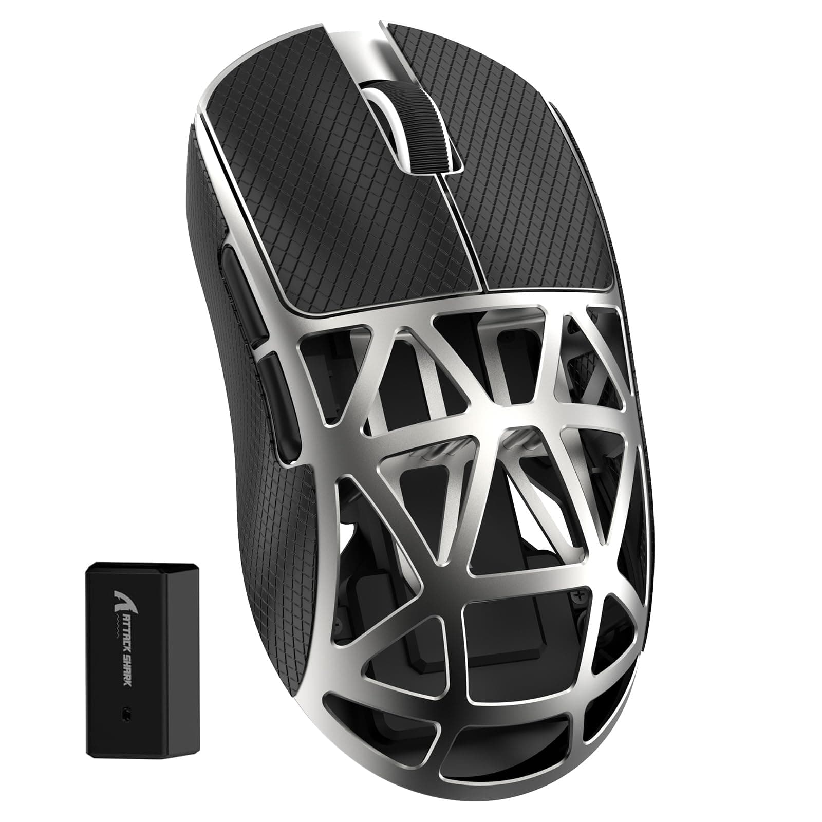 ZIYOU LANG x Attack Shark R2 Ultra Light Wireless Gaming Mouse Magnesium Alloy PixArt PAW 3950 Sensor Adjustable 42K DPI 8K Hz Polling Rate 5 Programmable Buttons Long Battery Life PC/Mac/Xbox/PS-Grey