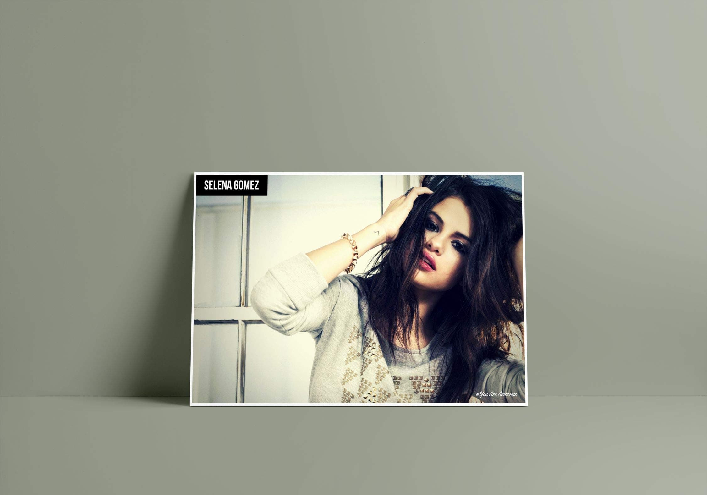 You Are Awesome - Selena Gomez Poster (18inchx12inch)