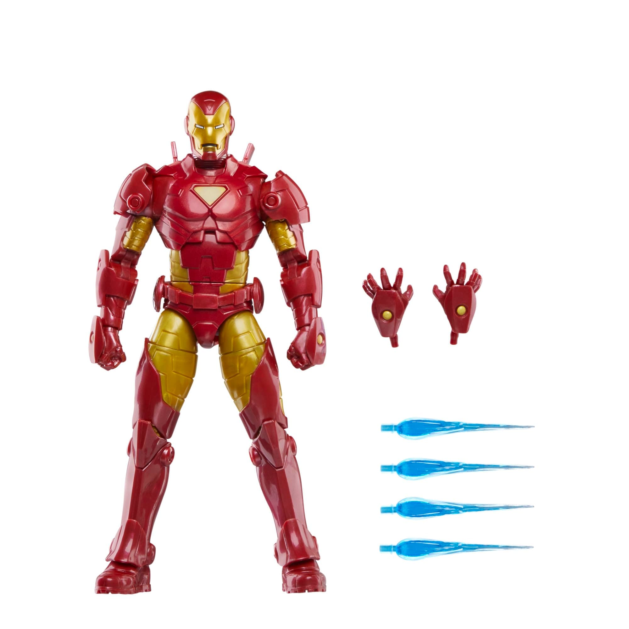 Legends Series Iron Man (Model 20) Comics Action Figure, Red and Gold
