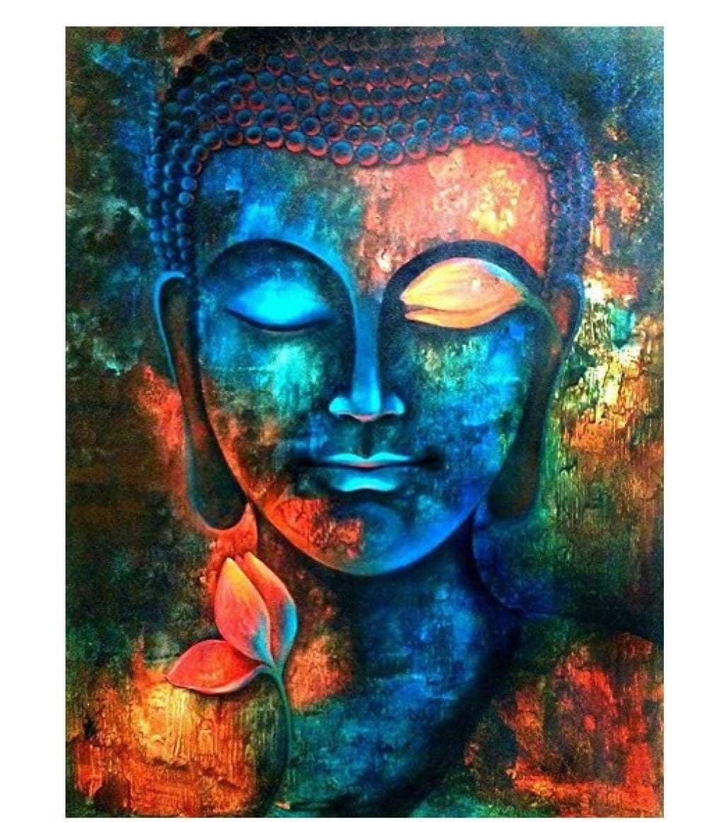 Lcgbw Paint By Numbers For Adults And Kids Buddha Statue Diy Oil Painting Gift Kits Pre-Printed Canvas Art Home Decorationcm(Frameless)-50x65cm