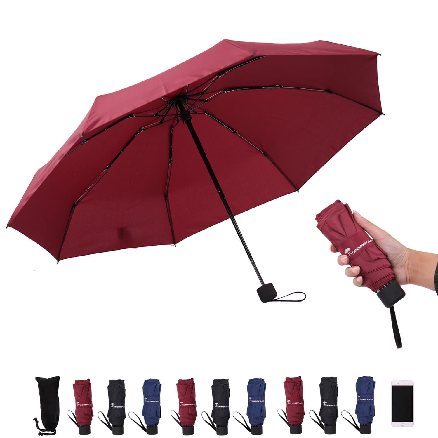 Travel Umbrella - Lightweight Portable Mini Compact Umbrellas-Factory Outlet Shop