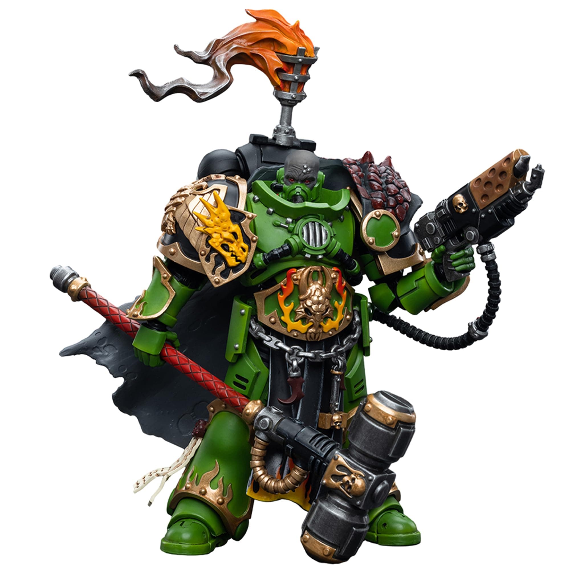 Salamanders Warhammer 40k 1/18 Action Figure Salamanders Captain Adrax Agatone 4.96 inch Collectible Action Figures Kits