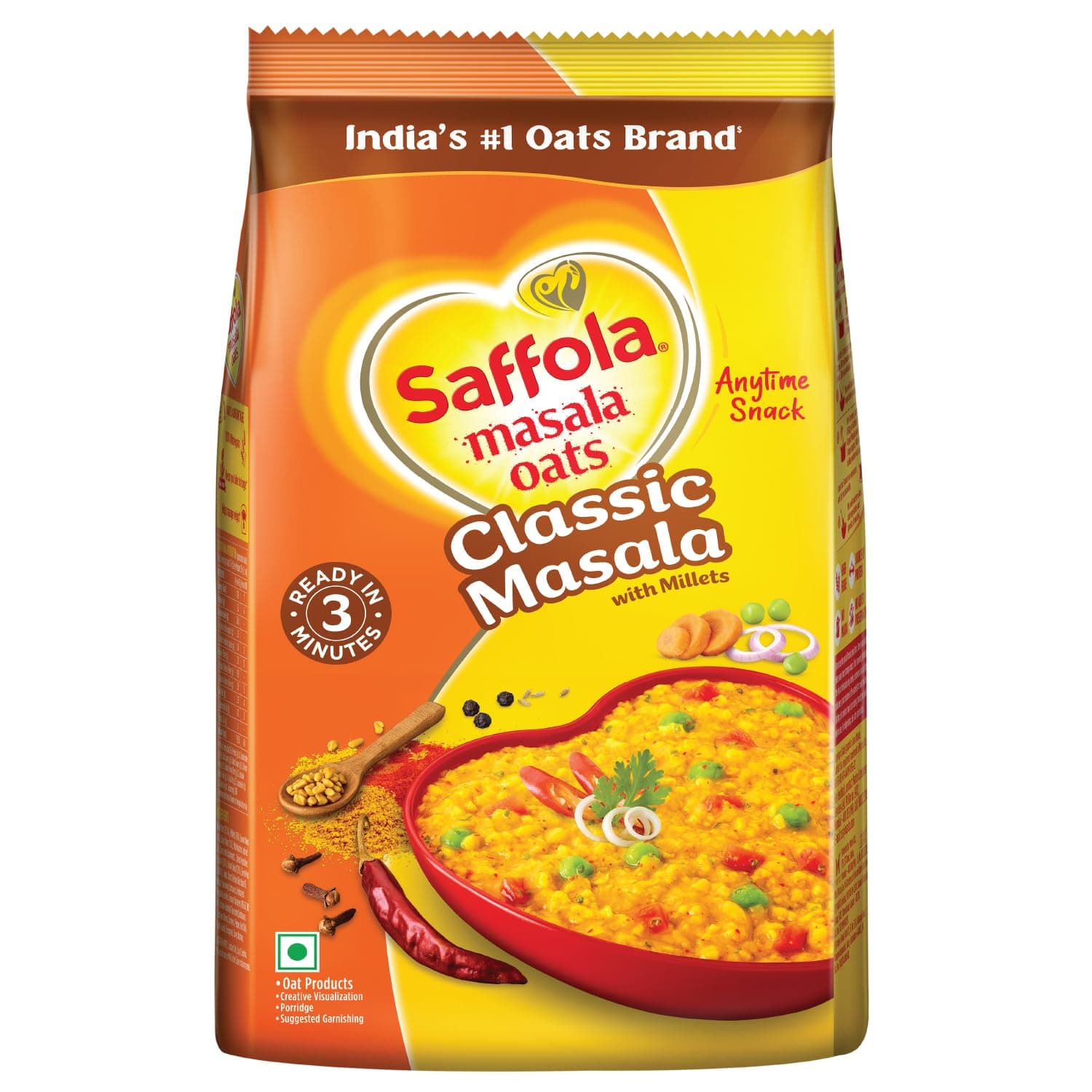 Masala Oats Classic Masala, 500 grams (17.63 oz) - Vegetarian