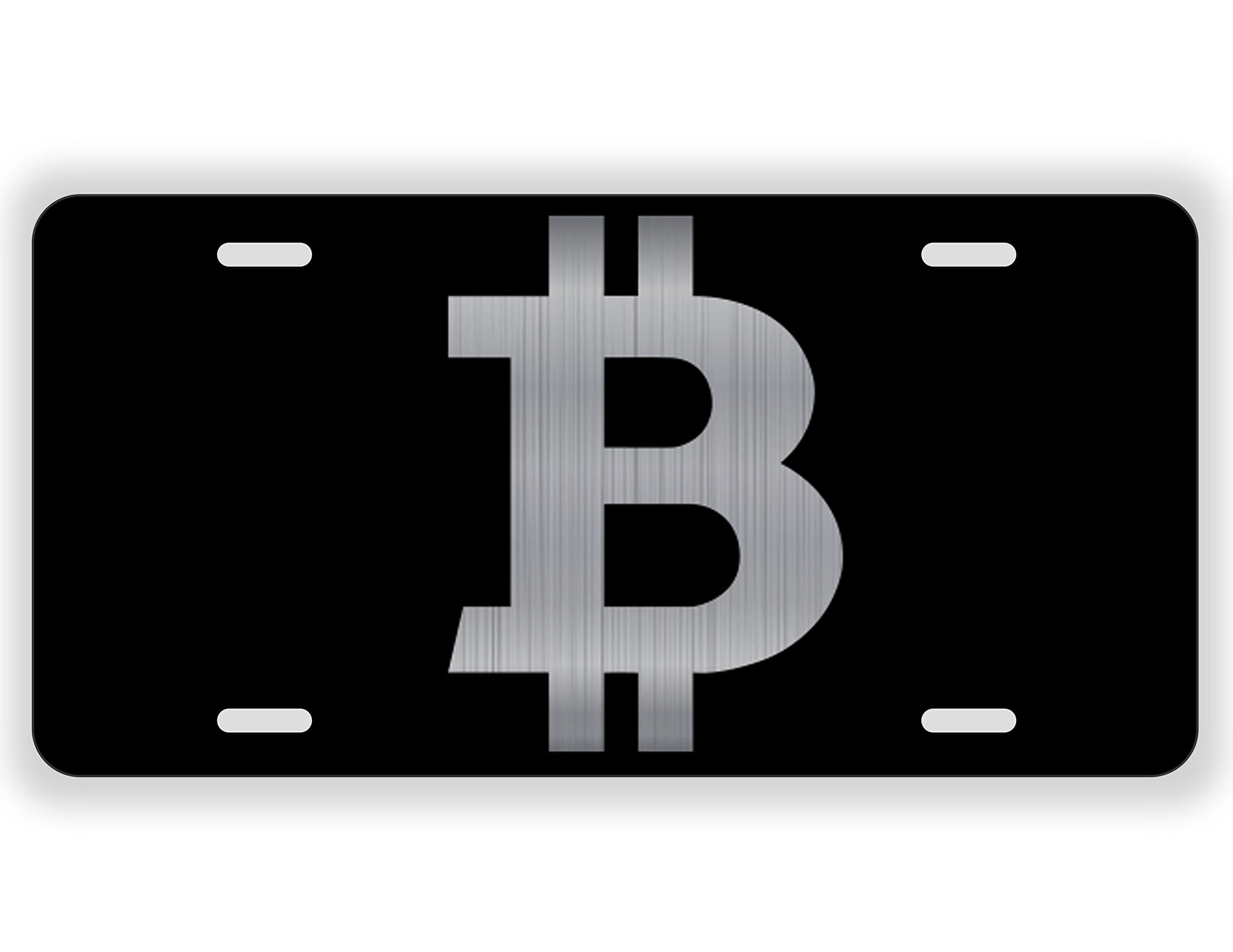 Bitcoin Blockchain Cryptocurrency Coin Laser Etched License Plate Gold Crypto Mining Sticker Mastering Digital Money Currency Revolution Cryptocurrencies Wallet Litecoin Ripple Ethereum Cryptoassets