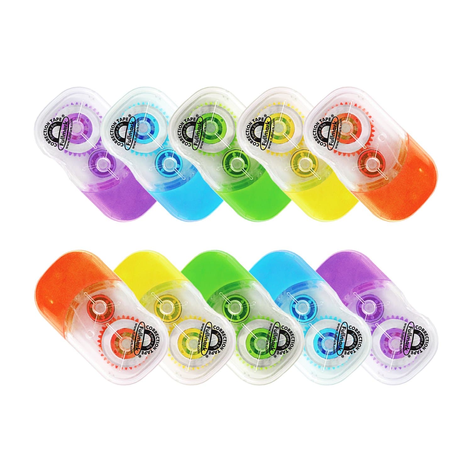 Fullmark Model E Correction Tape, 5mm X 6m Each, 10-Pack
