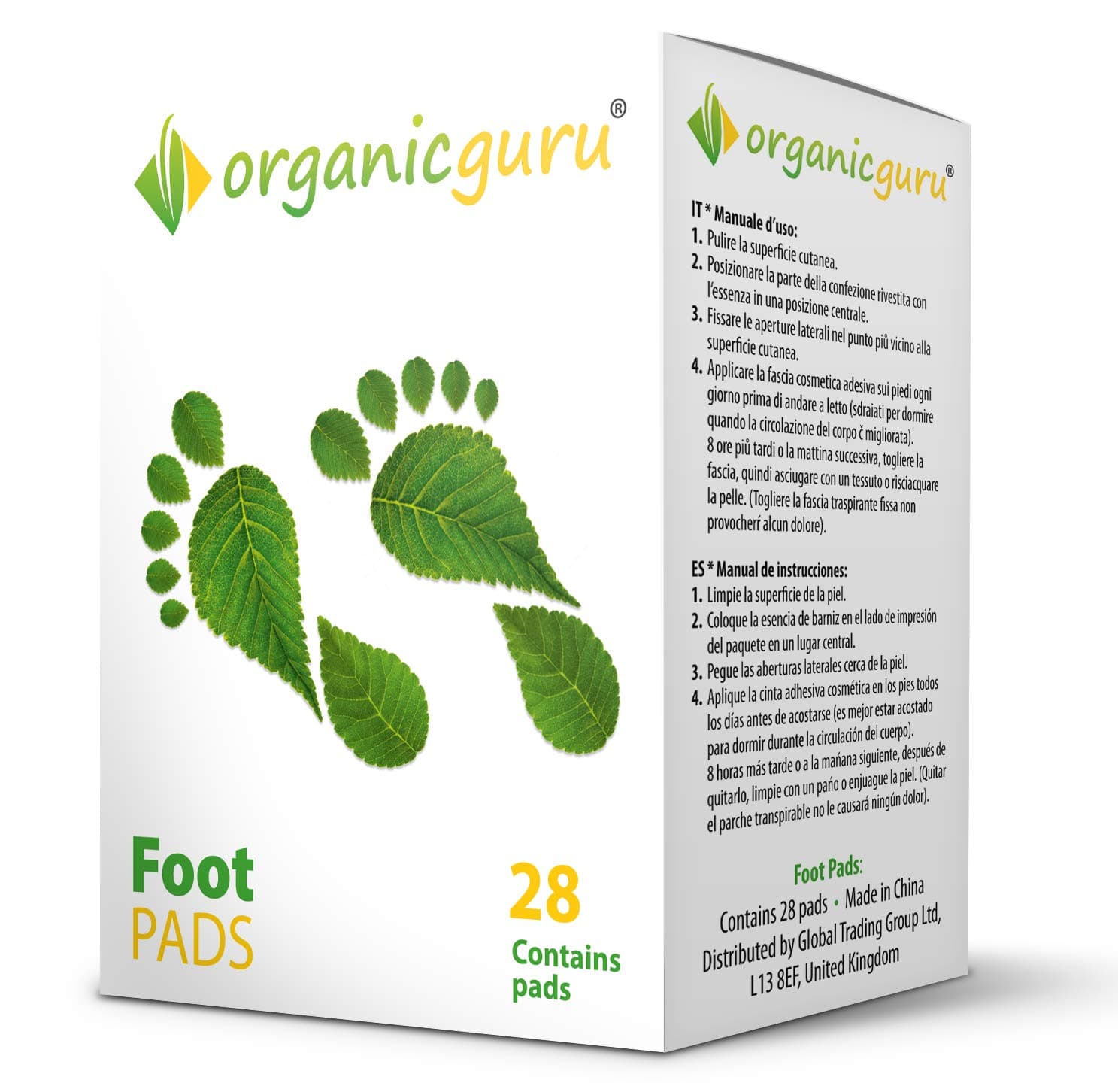 ✅ 28 Detox Foot Patches 100% Pure & Natural Ingredients Detox Foot Pads