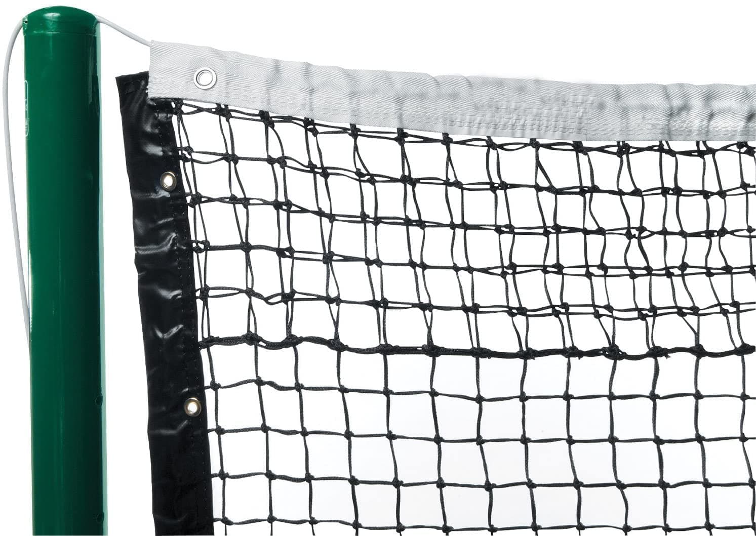 AMZ SPORTS NETS HDPE Lawn Tennis Net Tournament Quality with Wire Rope (2MM - Single)