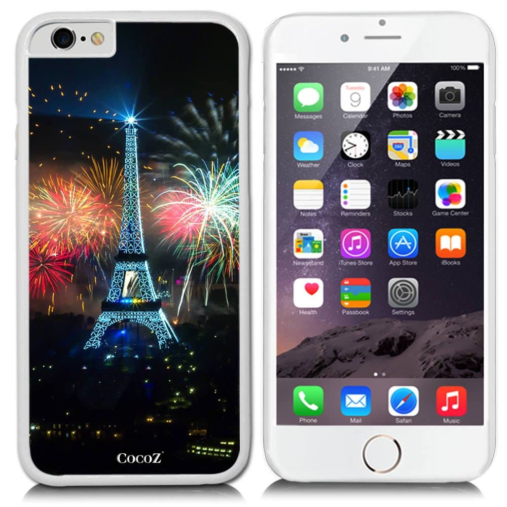 New Apple iPhone 6 4.7-inch CocoZ Case Simple Lovely Polka Dot PC Material Case For for Apple iPhone 6 4.7-inch Release on 2014 (White PC Polka Dot 9)