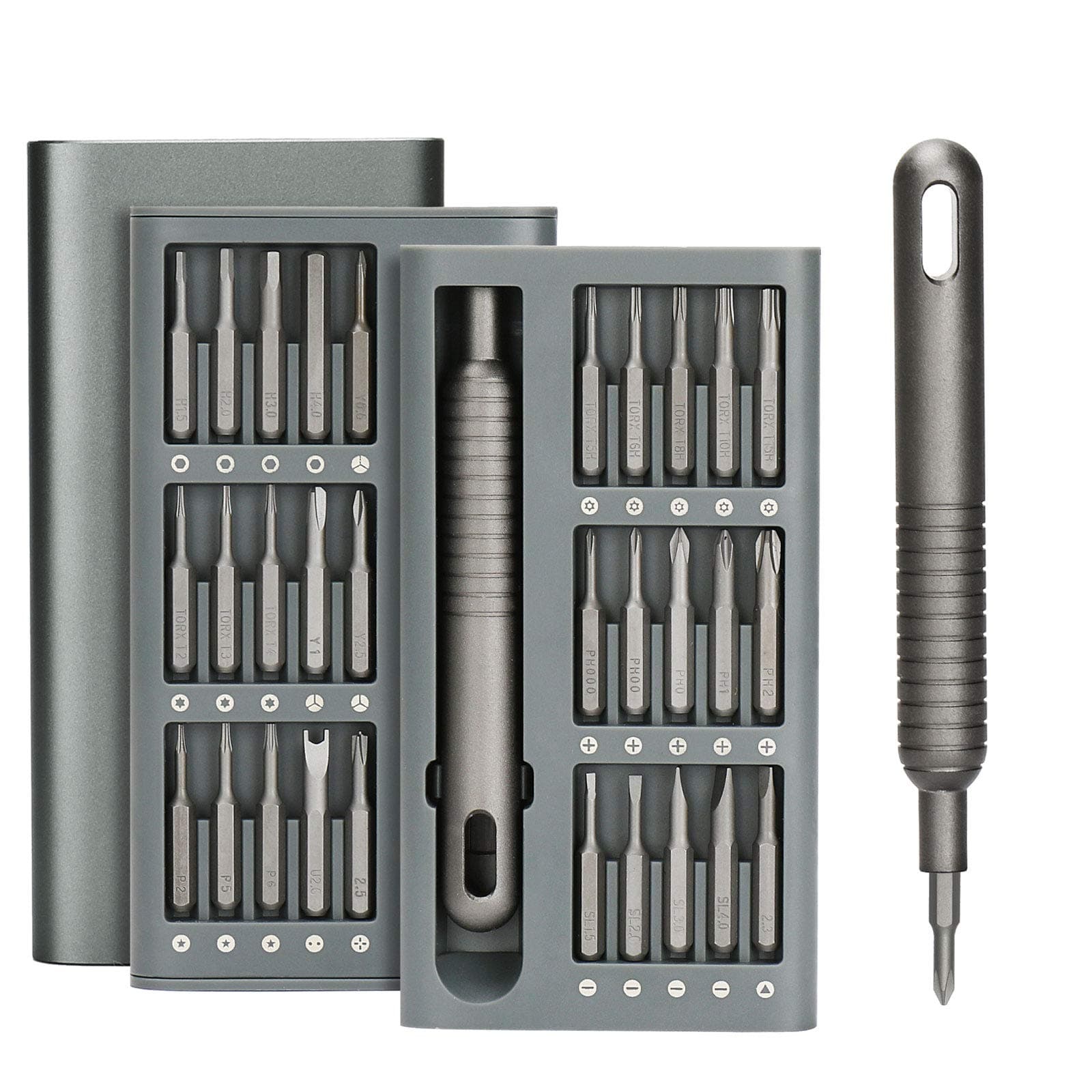 31 in 1 Precision Screwdriver Set, Professional Magnetic Micro Repair Tool Set for Phone, Watch, Camera, Computer, Laptop, Ring Doorbell, Game Consoles, Eyeglass