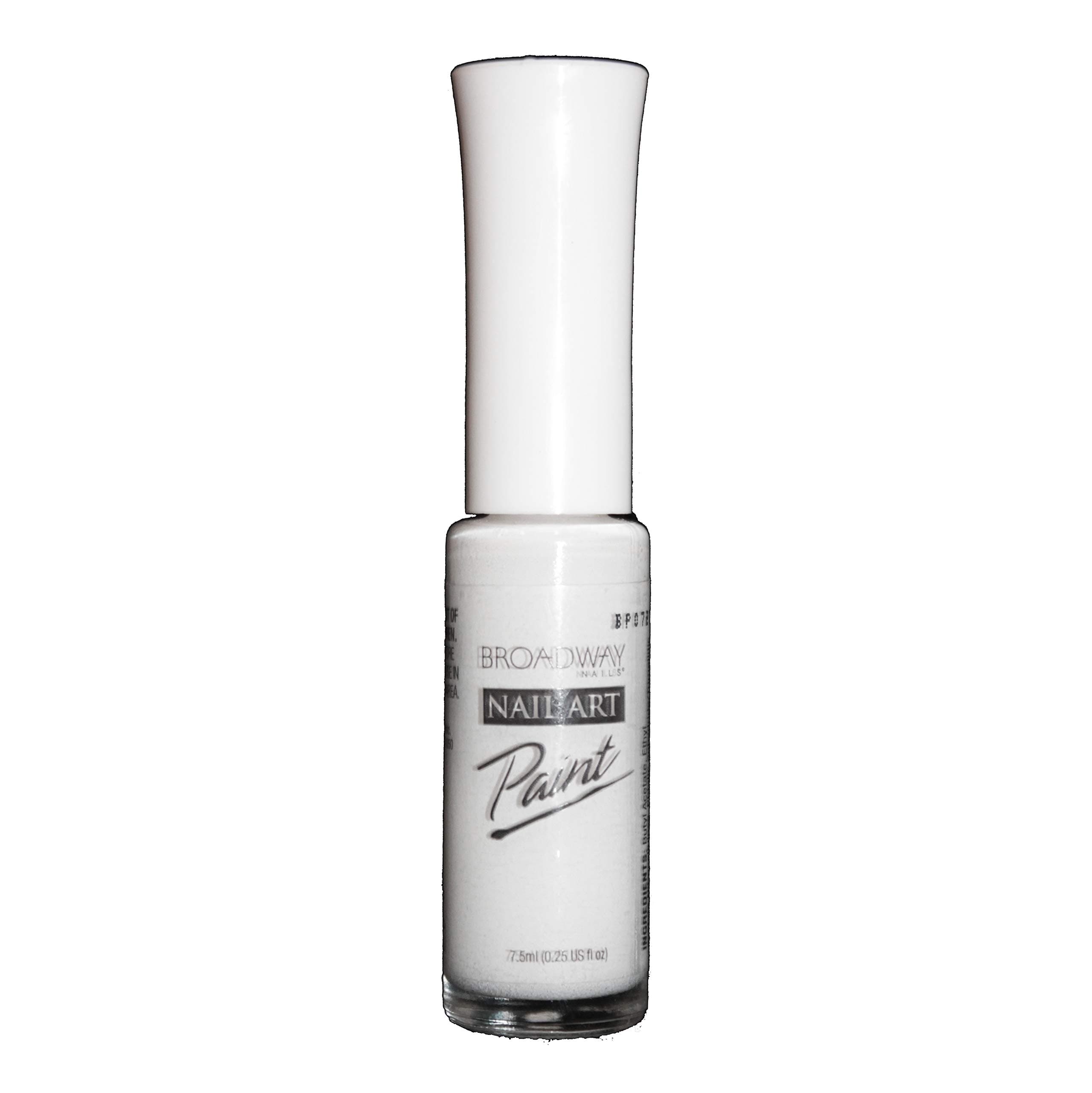 (1) Bottle Nail Art Paint Thin Brush Polish for Fine Lines and Designs - White #36F