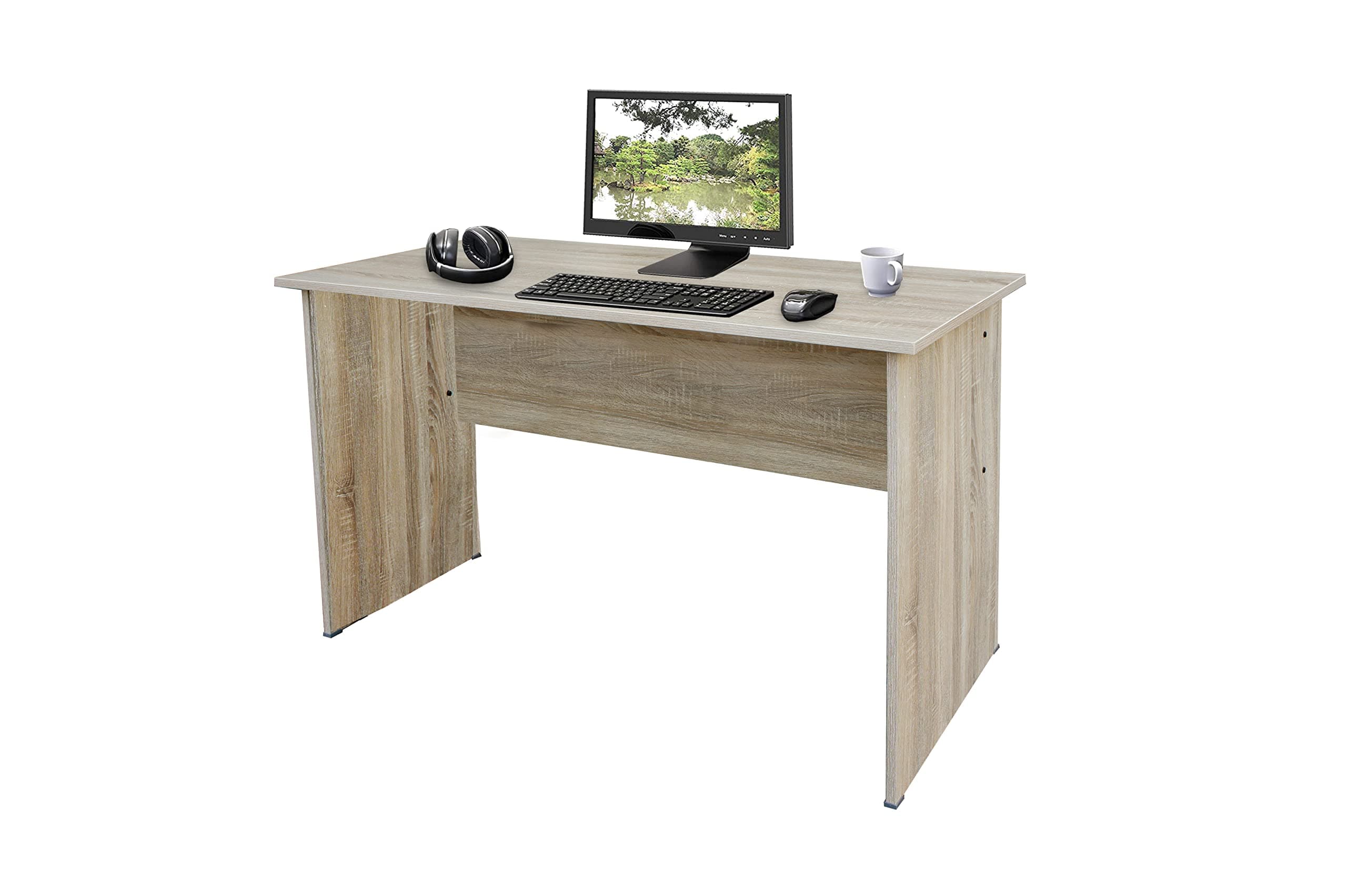 Mahmayi MP1 100x60 Writing Table Without Drawer - Oak (100CM Drawer, Oak)