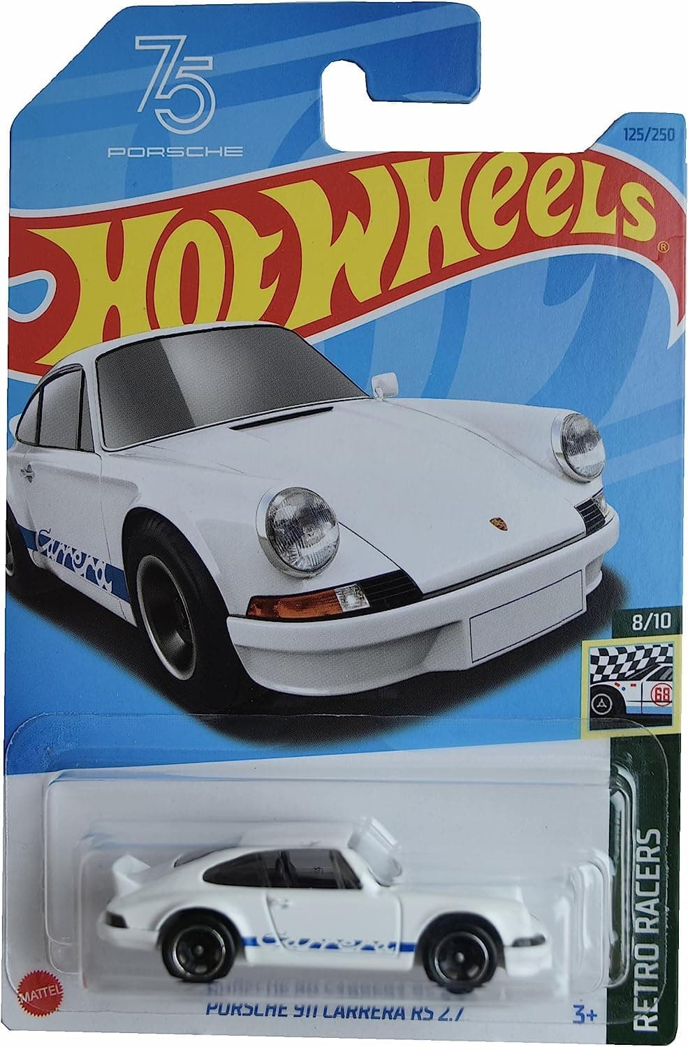 Porsche 911 Carrera RS 2.7, Retro Racers 8/10 [White]